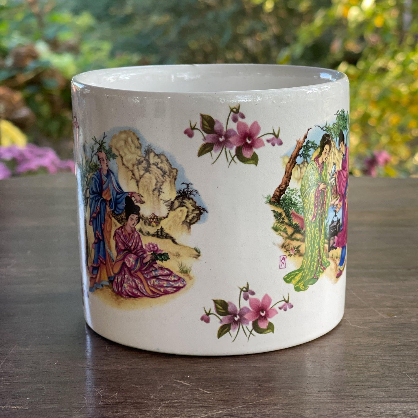 Chinees bloempotje keramiek - Bamestra Curiosa