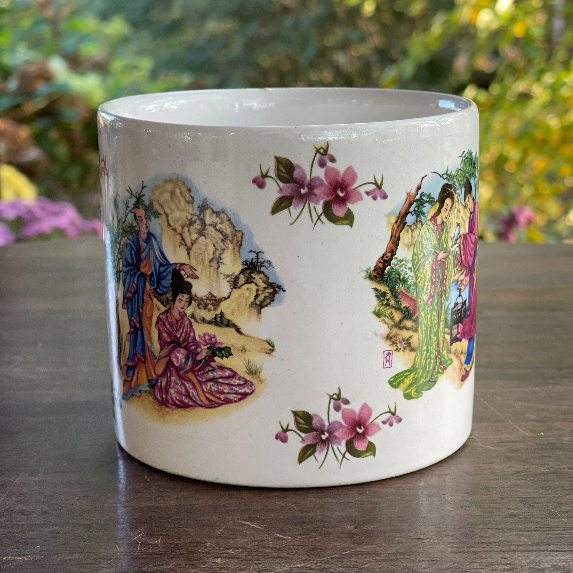 Chinees bloempotje keramiek - Bamestra Curiosa