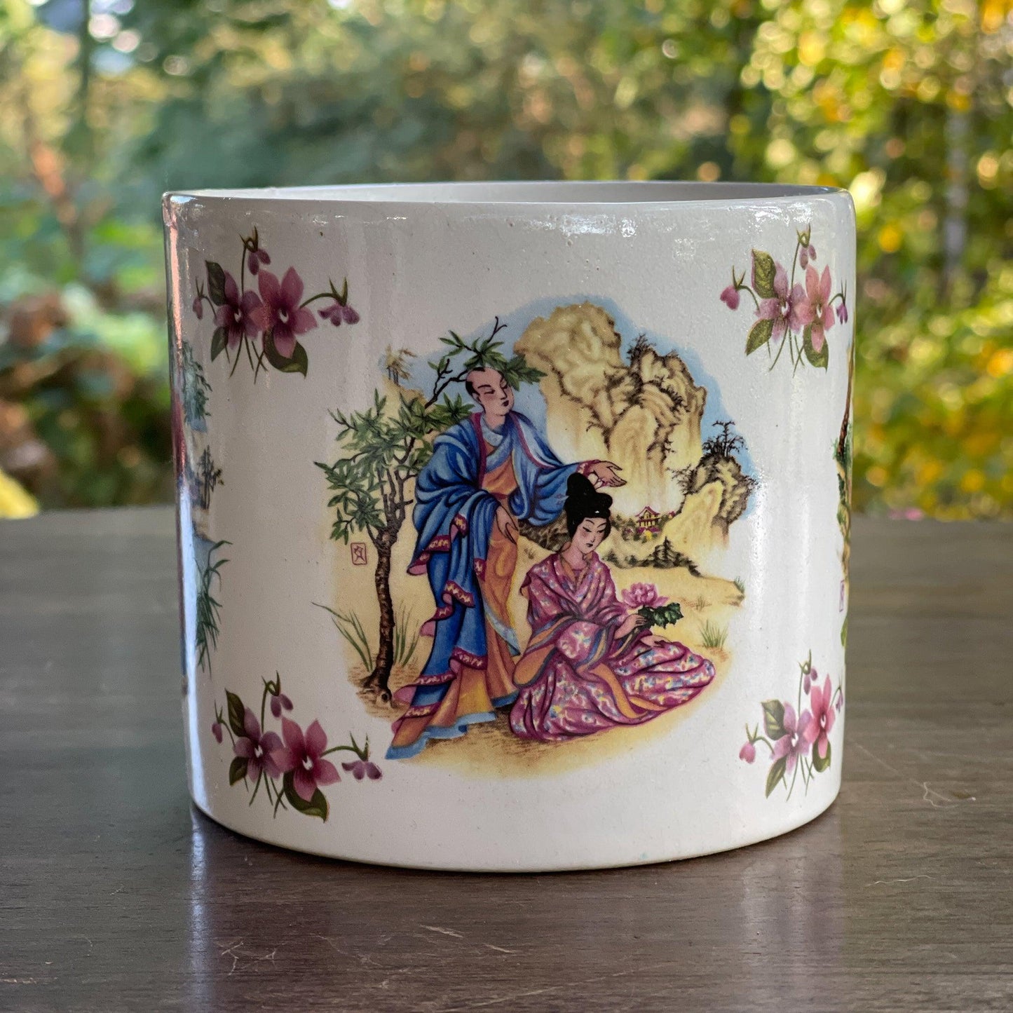 Chinees bloempotje keramiek - Bamestra Curiosa