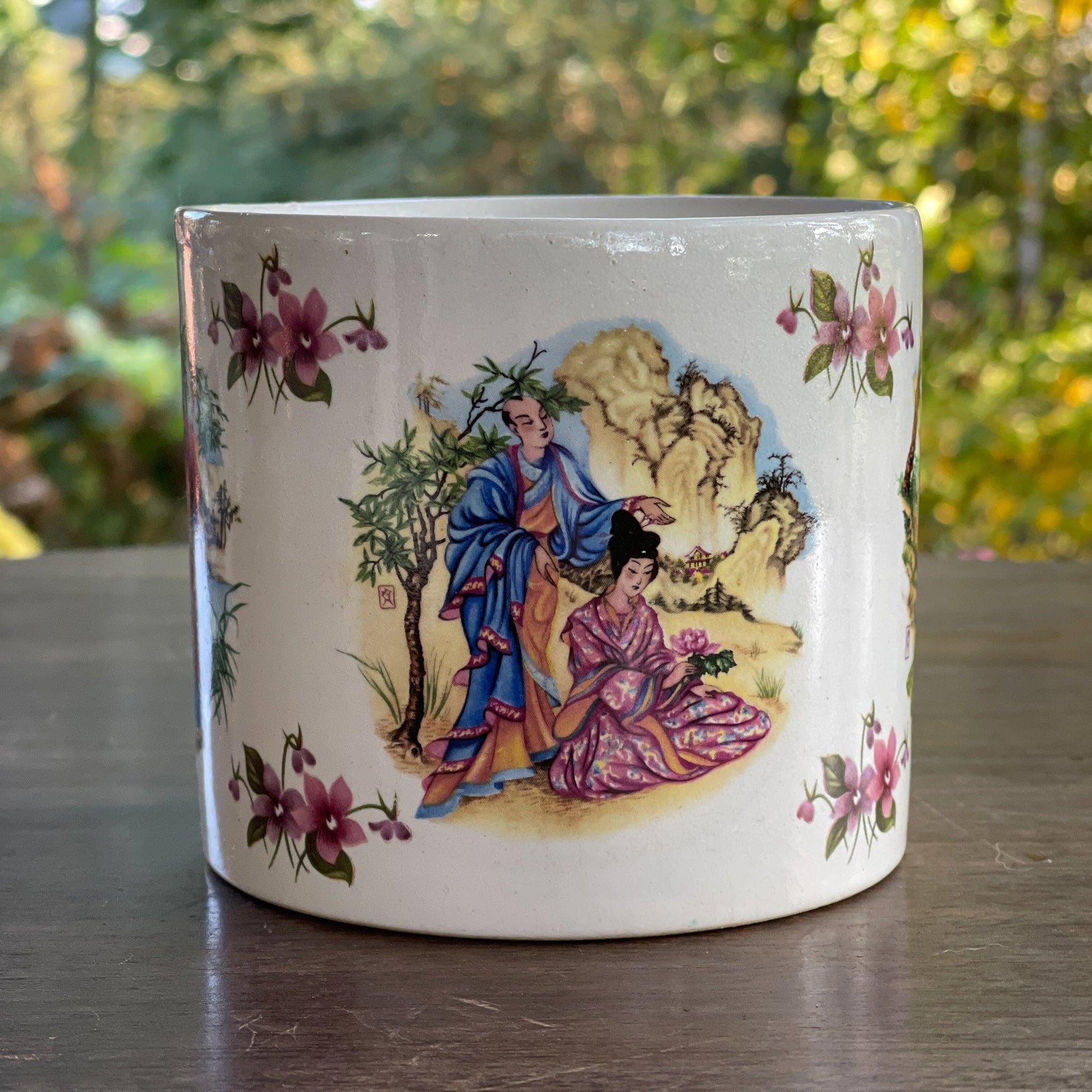 Chinees bloempotje keramiek - Bamestra Curiosa