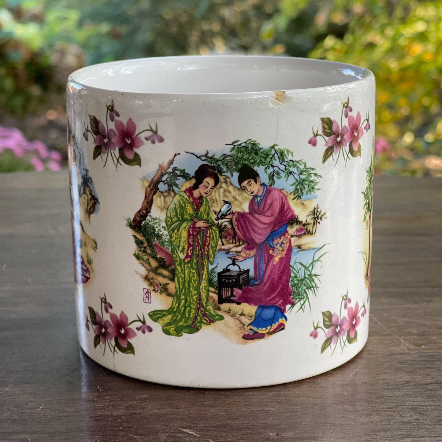 Chinees bloempotje keramiek - Bamestra Curiosa