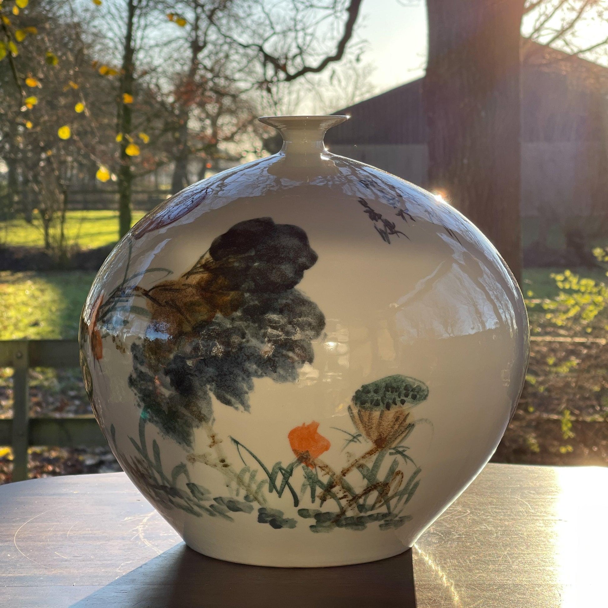 Chinese vaas (30cm doorsnede) - Bamestra Curiosa