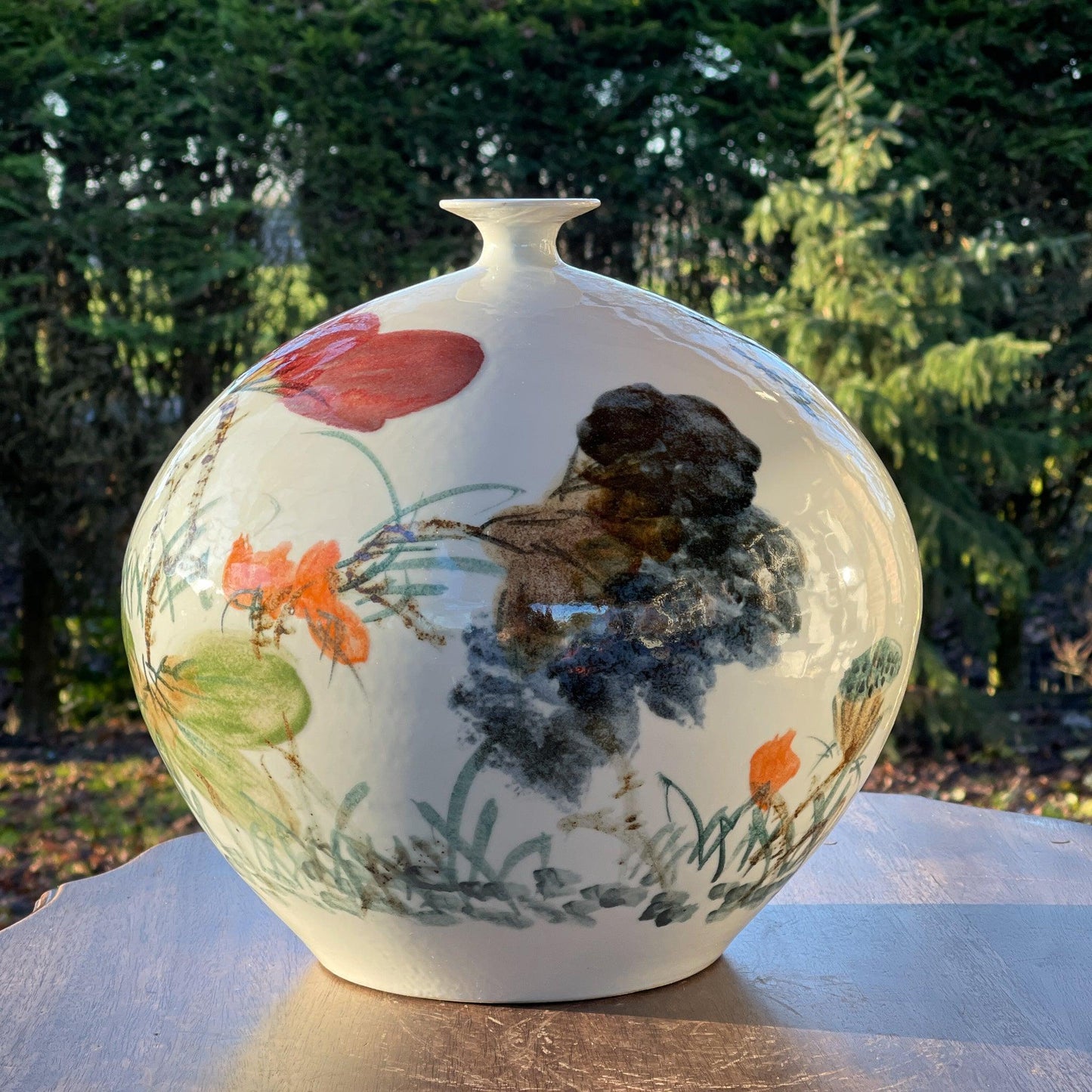 Chinese vaas (30cm doorsnede) - Bamestra Curiosa