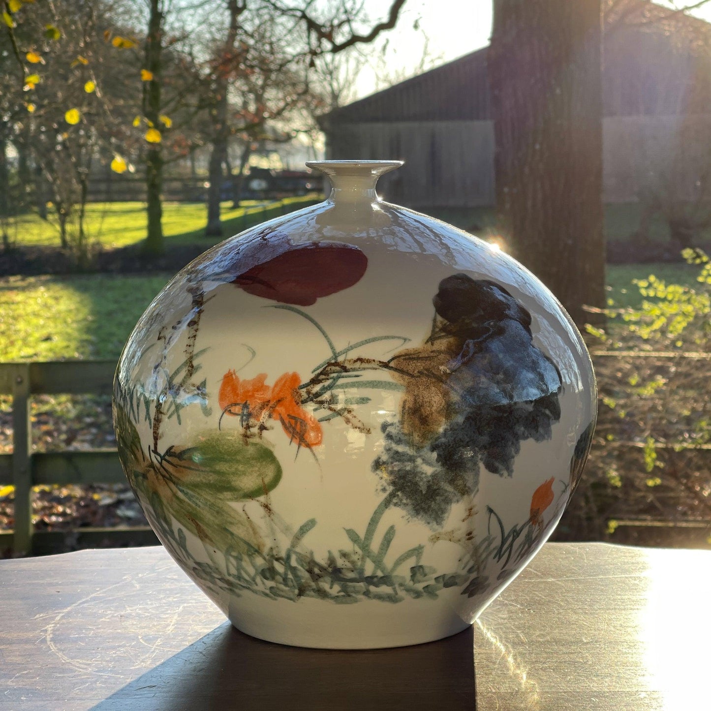 Chinese vaas (30cm doorsnede) - Bamestra Curiosa