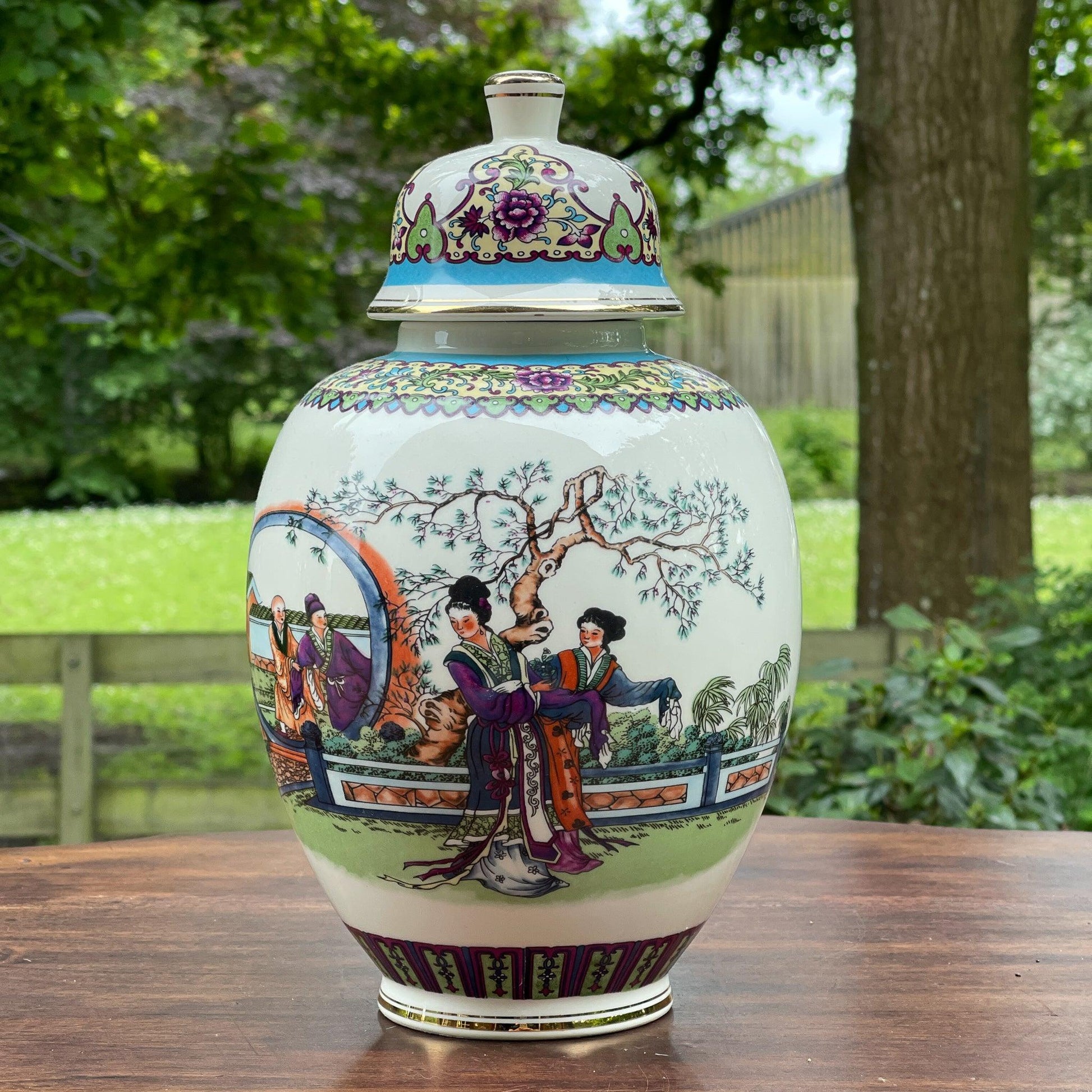 Chinese vaas / pot met prachtige levensboom - Bamestra Curiosa