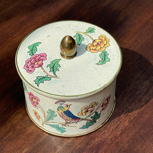 Cote D'or blik met bloemen en vogels - Bamestra Curiosa