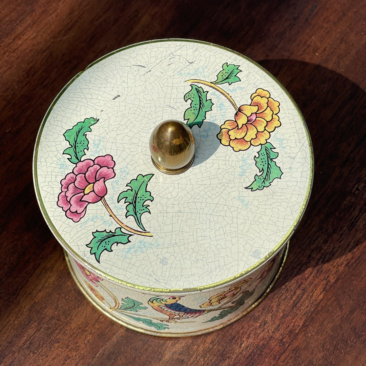 Cote D'or blik met bloemen en vogels - Bamestra Curiosa