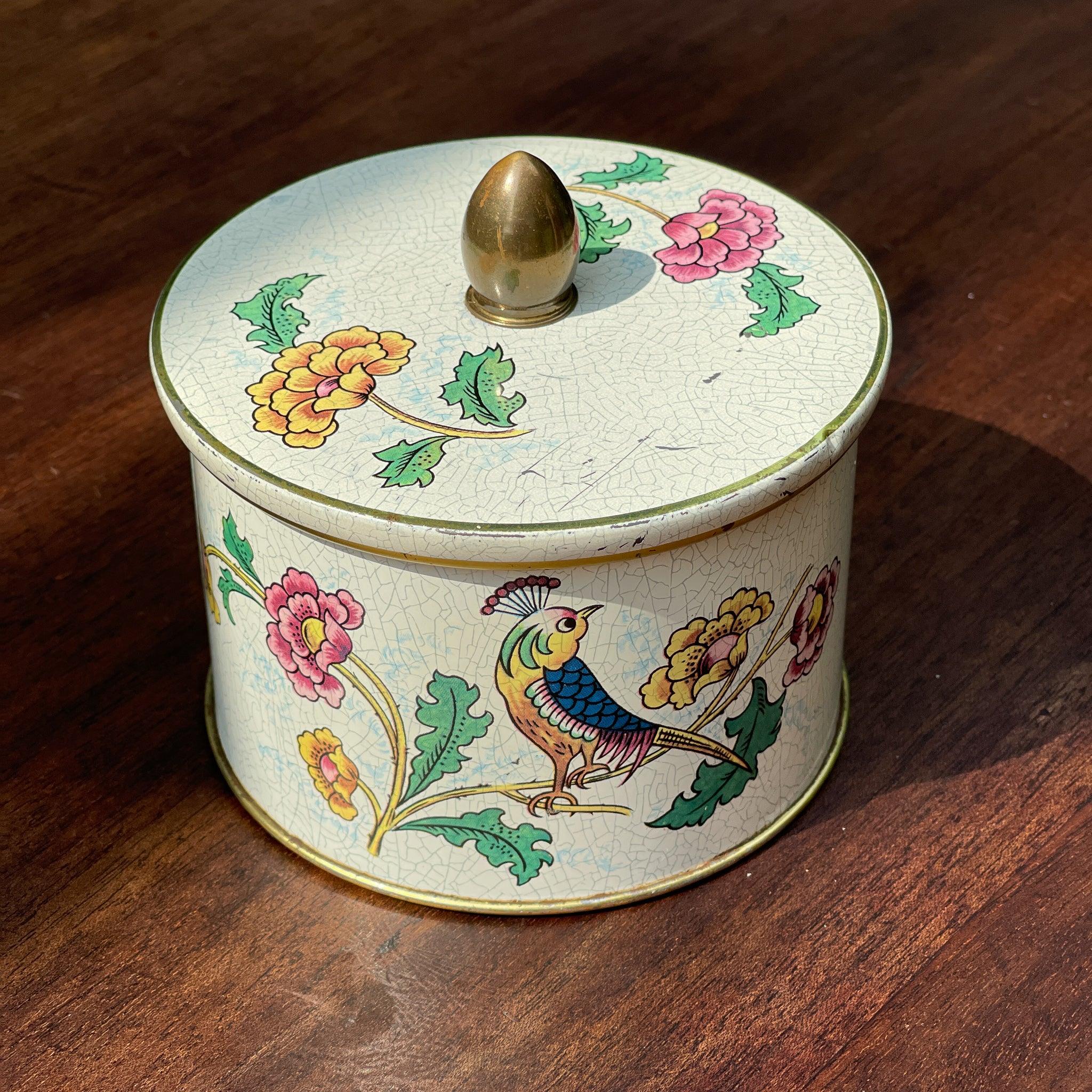 Cote D'or blik met bloemen en vogels - The Collectionist
