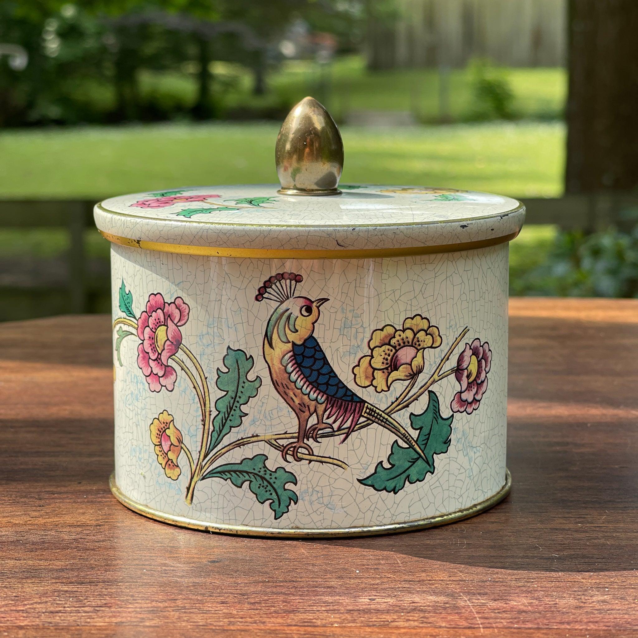 Cote D'or blik met bloemen en vogels - The Collectionist
