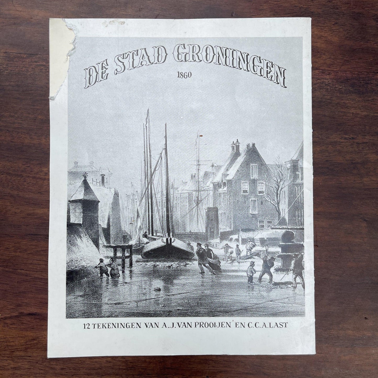 De stad Groningen in 1860, 12 tekeningen - Bamestra Curiosa