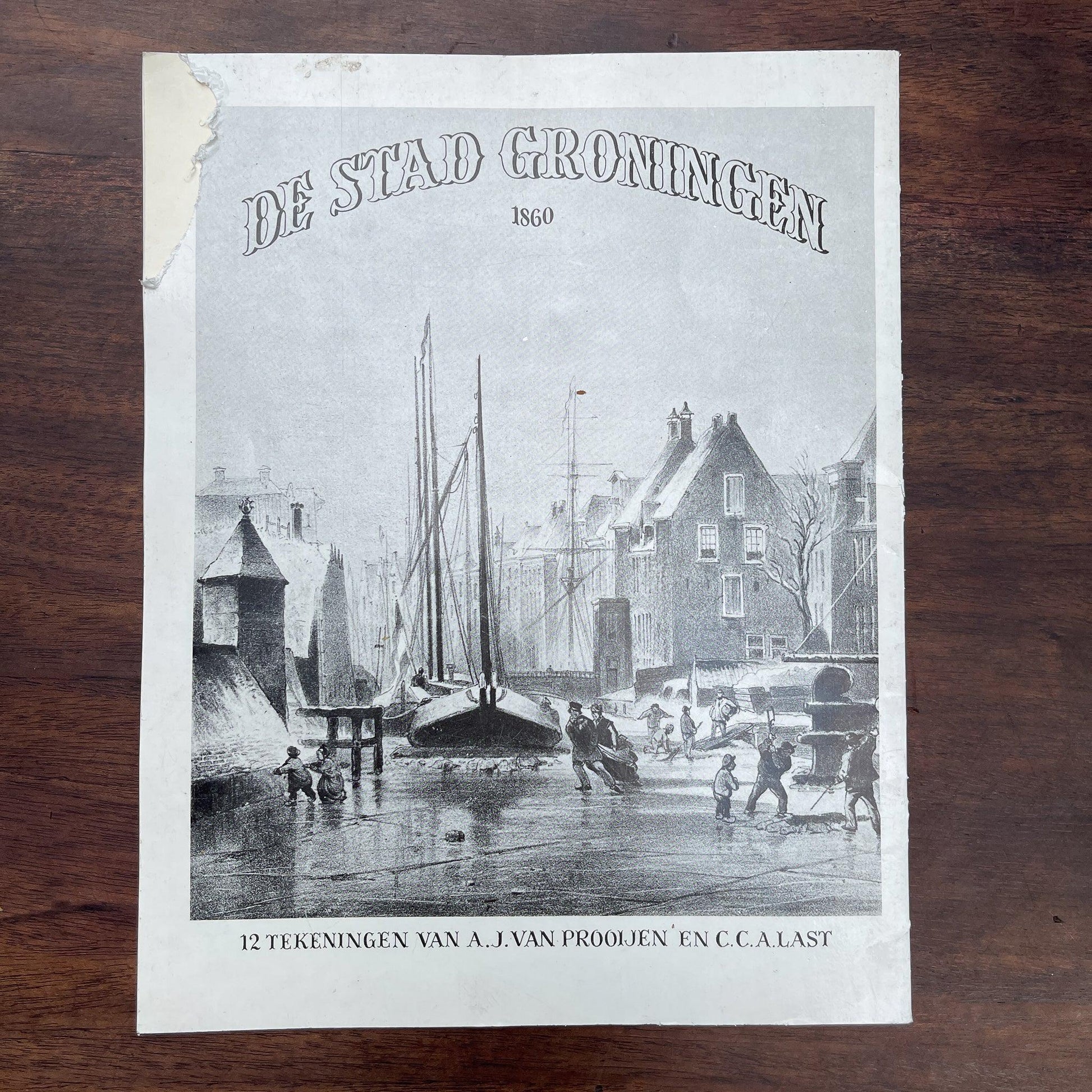 De stad Groningen in 1860, 12 tekeningen - Bamestra Curiosa