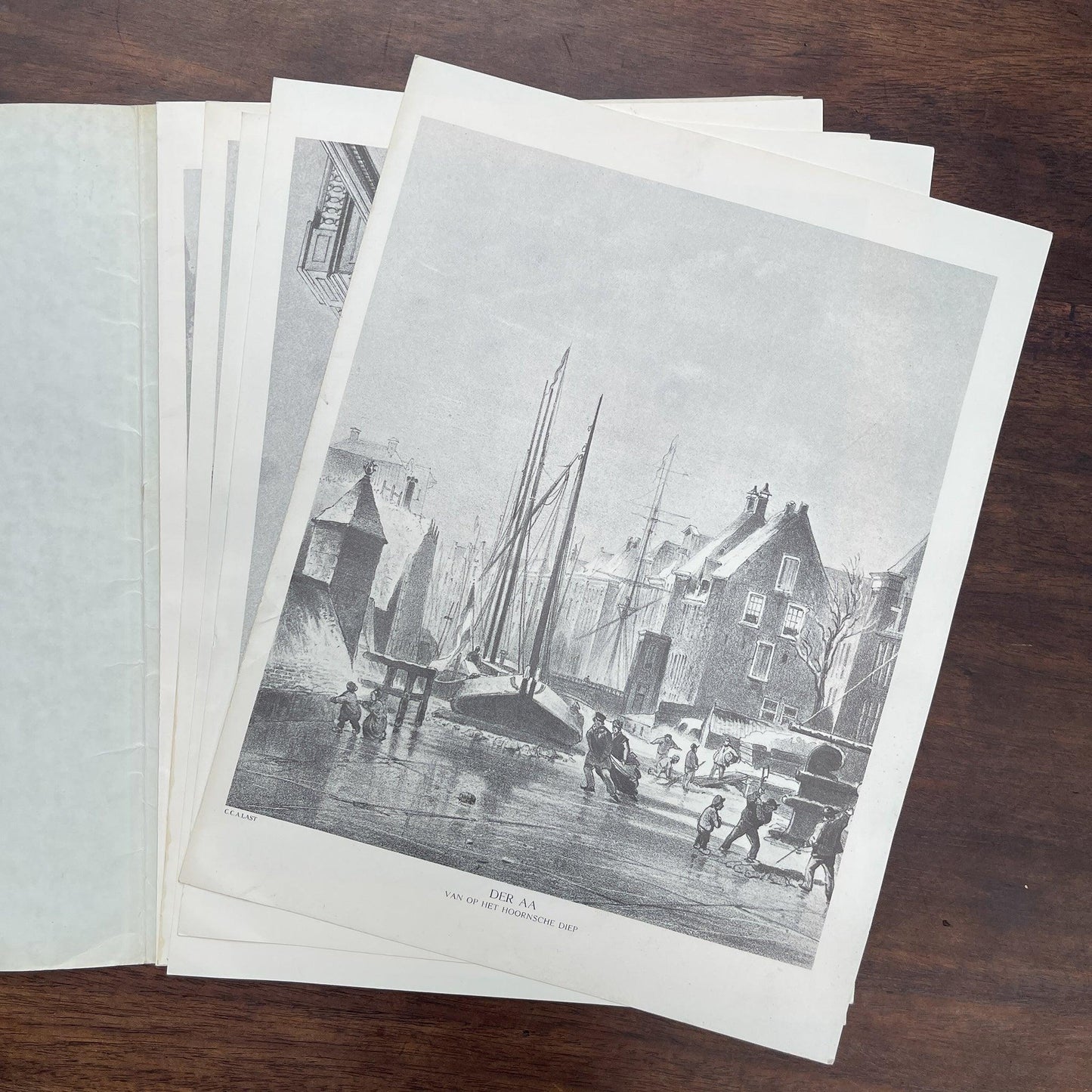 De stad Groningen in 1860, 12 tekeningen - Bamestra Curiosa