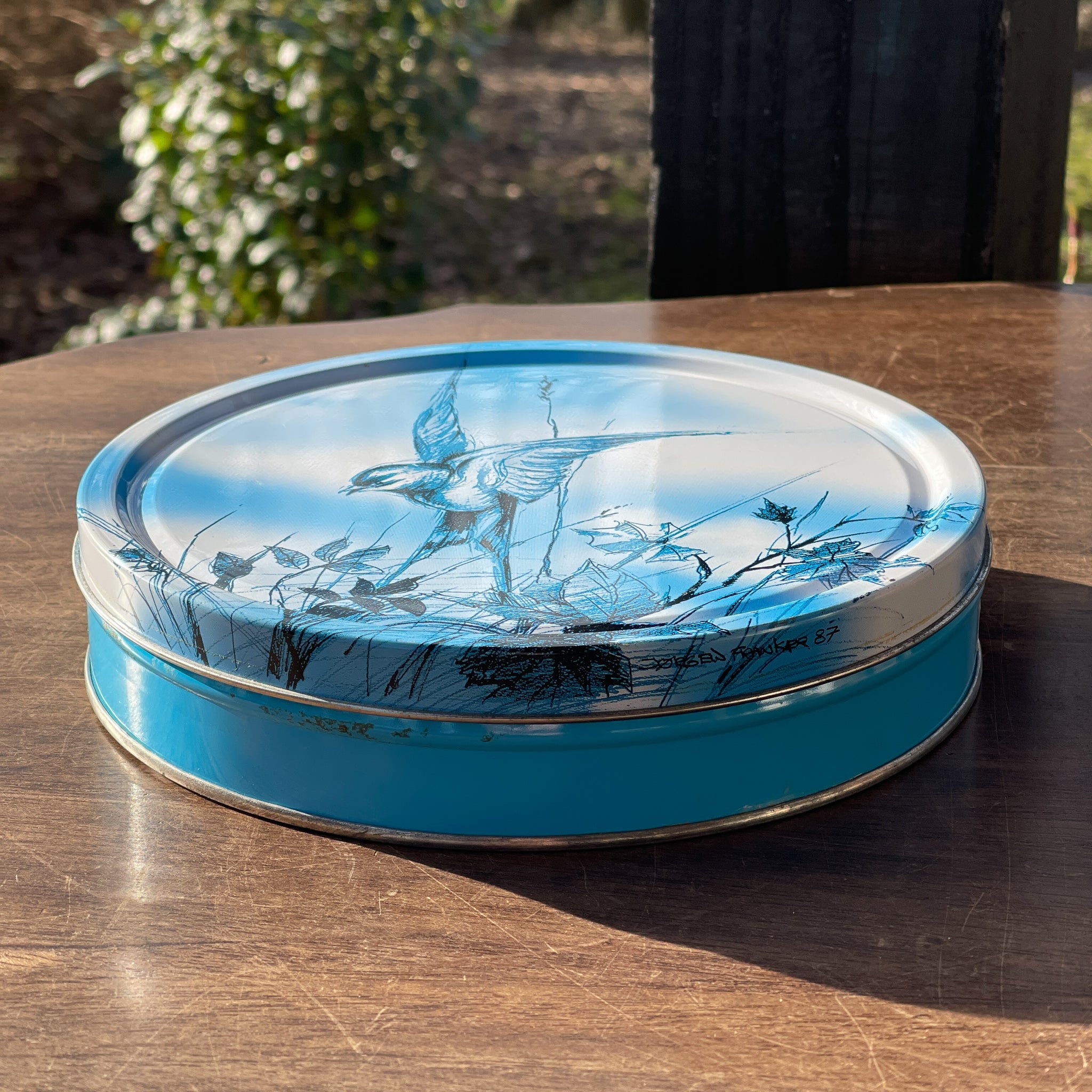 Deense Koekblik Met Een Vogel - The Collectionist