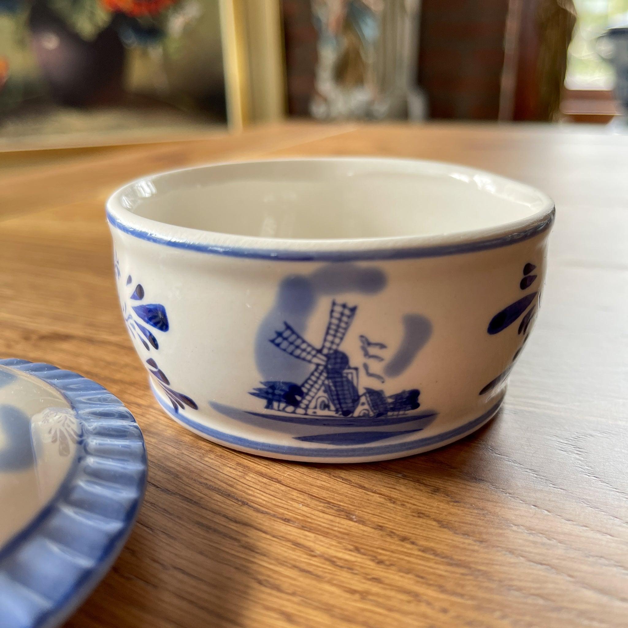 Delfts blauw potje met deksel - The Collectionist
