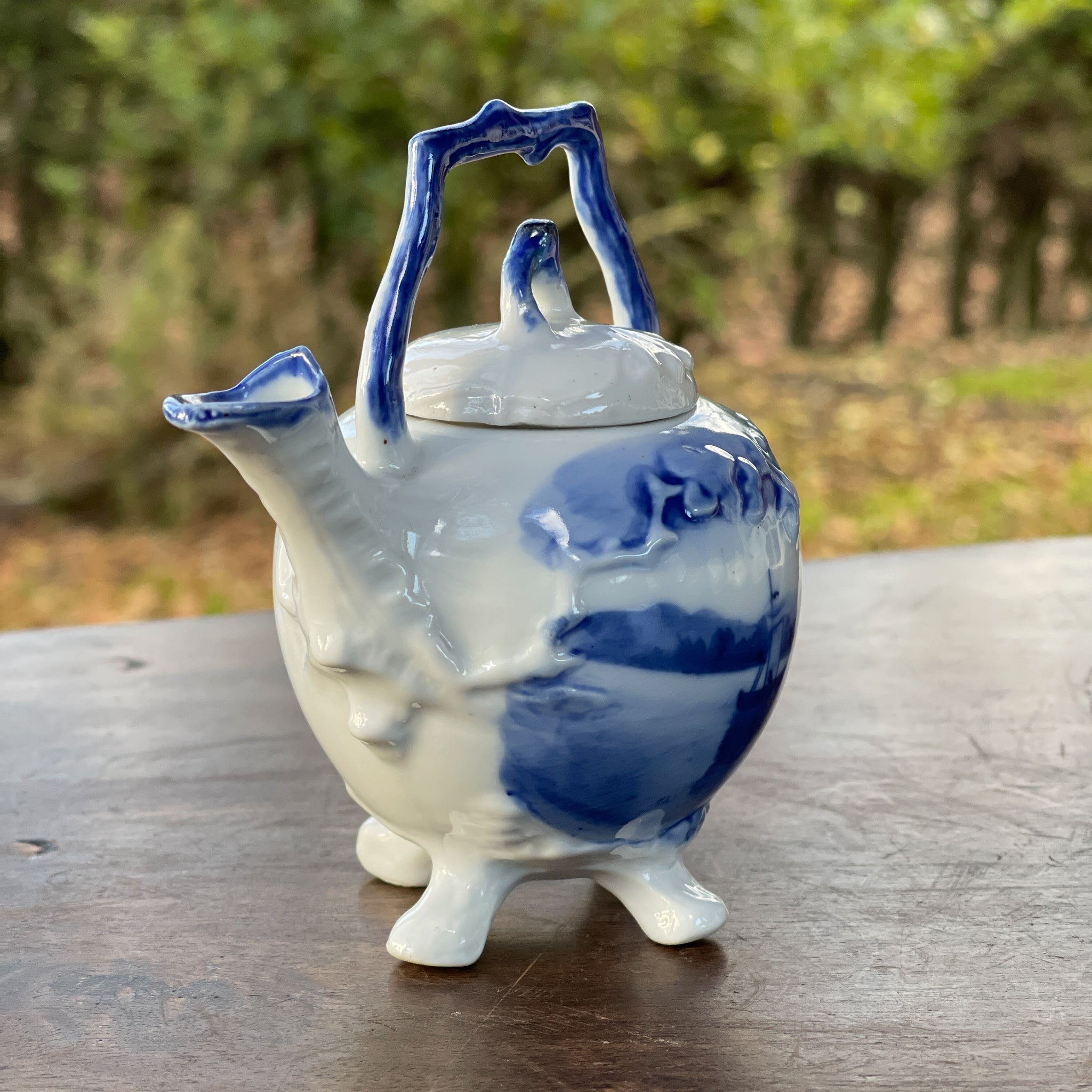 Delfts Blauw Theepotje Zeilbootje - The Collectionist