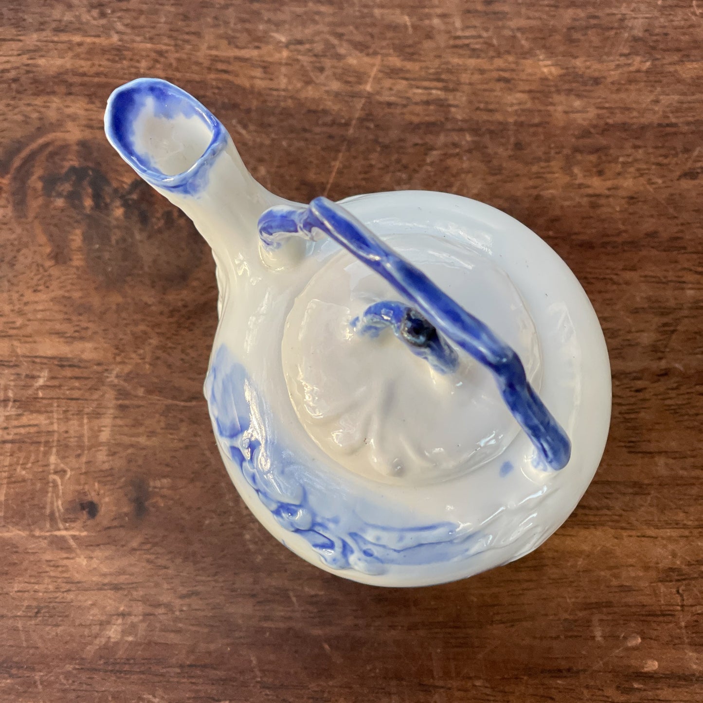 Delfts Blauw Theepotje Zeilbootje - The Collectionist