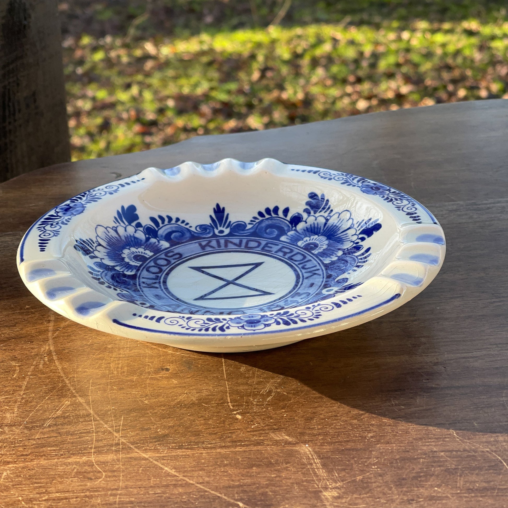 Delfts Blauwe Asbak Kloos Kinderdijk Anno 1843 - The Collectionist