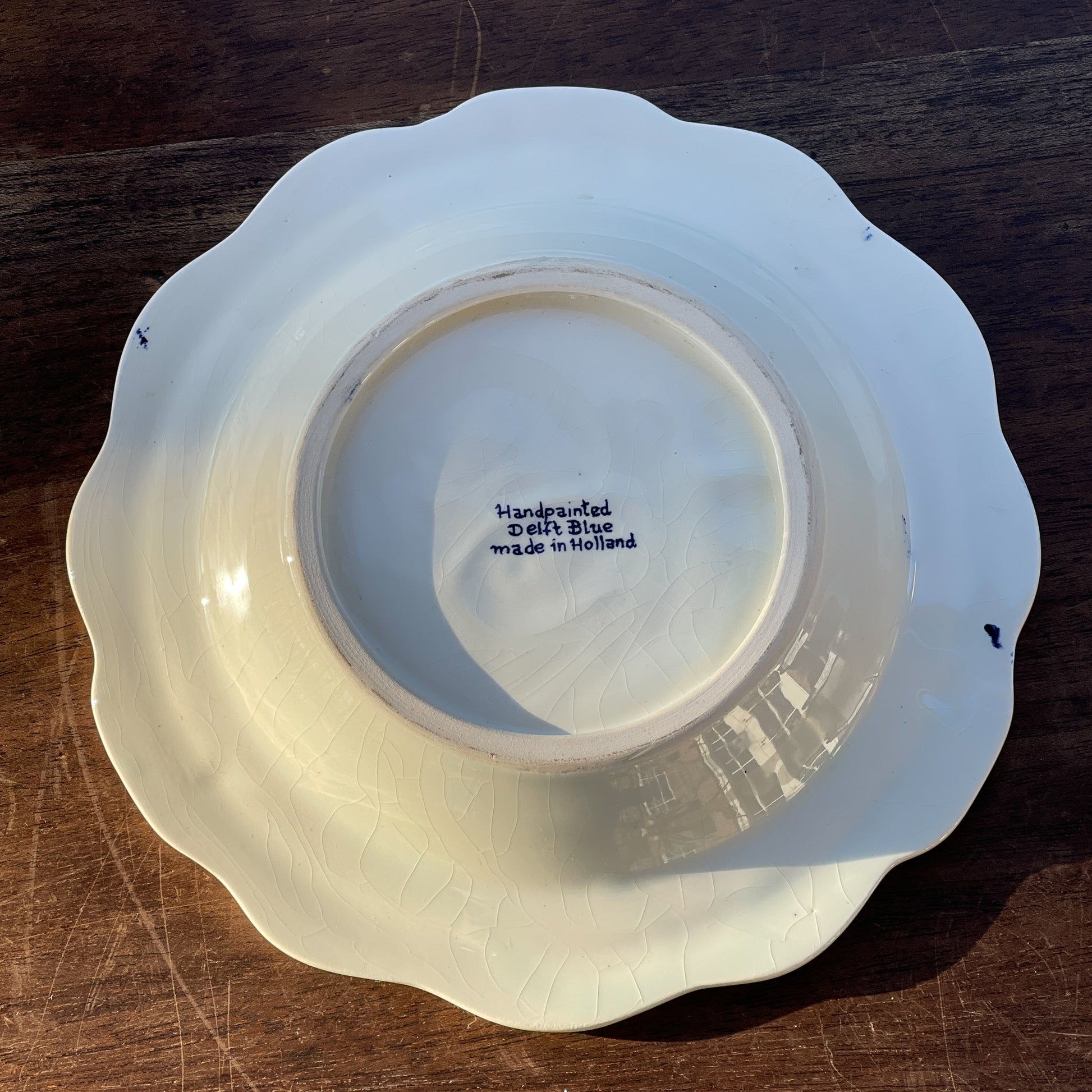 Delfts Blauwe Asbak Reisbureau Van Maren Dordrecht - The Collectionist