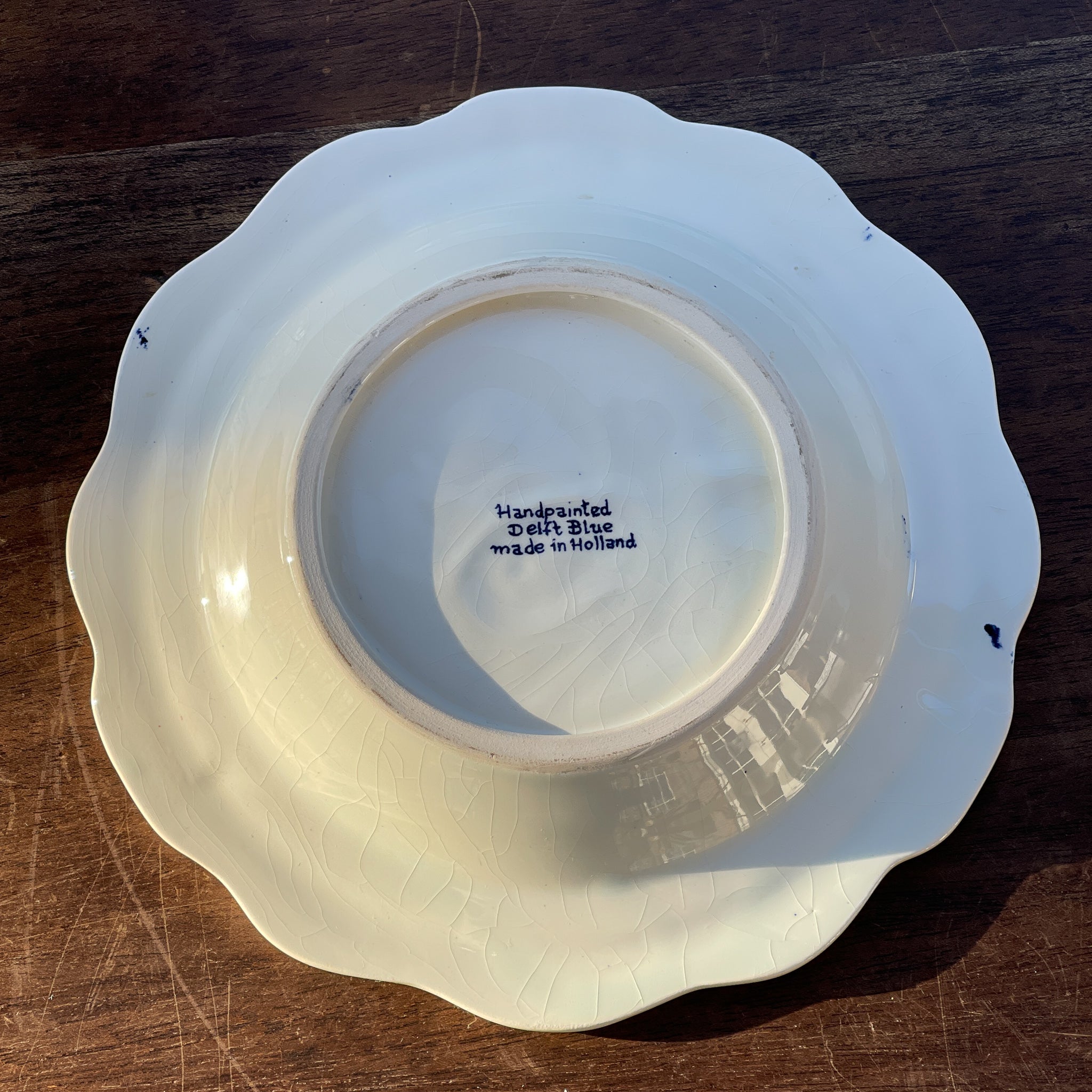 Delfts Blauwe Asbak Reisbureau Van Maren Dordrecht - The Collectionist