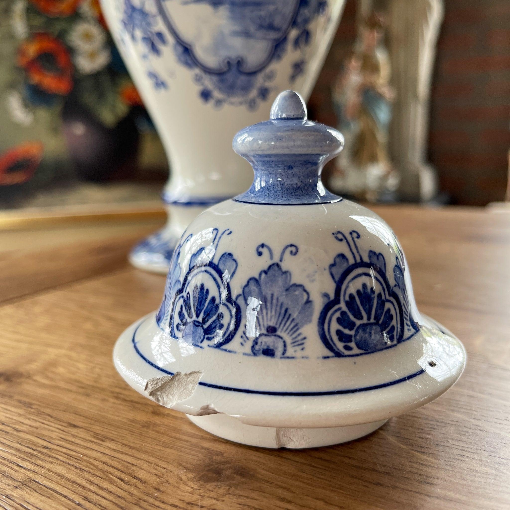 Delfts Blauwe pot met deksel - The Collectionist