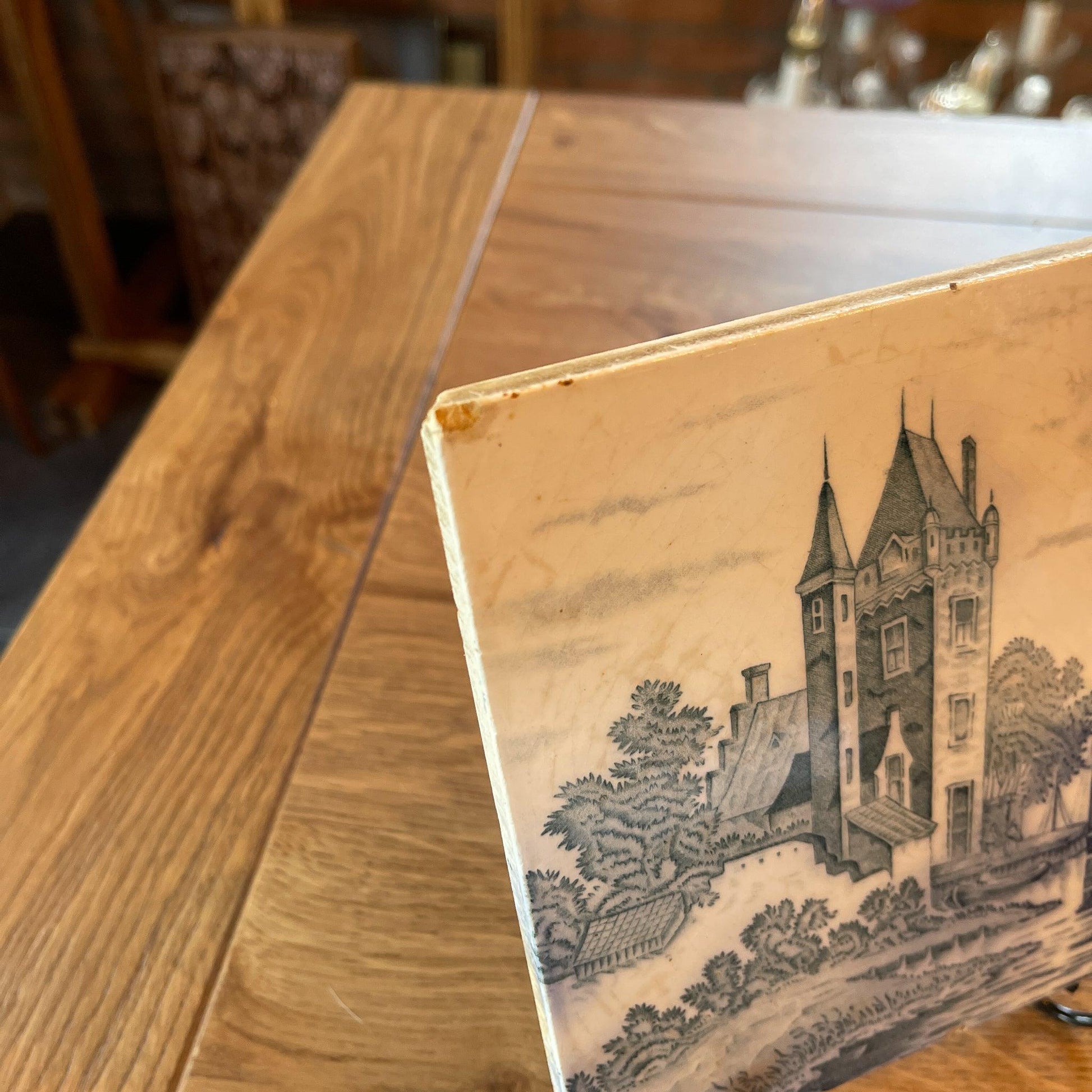 Delfts Blauwe Tegel van een Chateau - Bamestra Curiosa