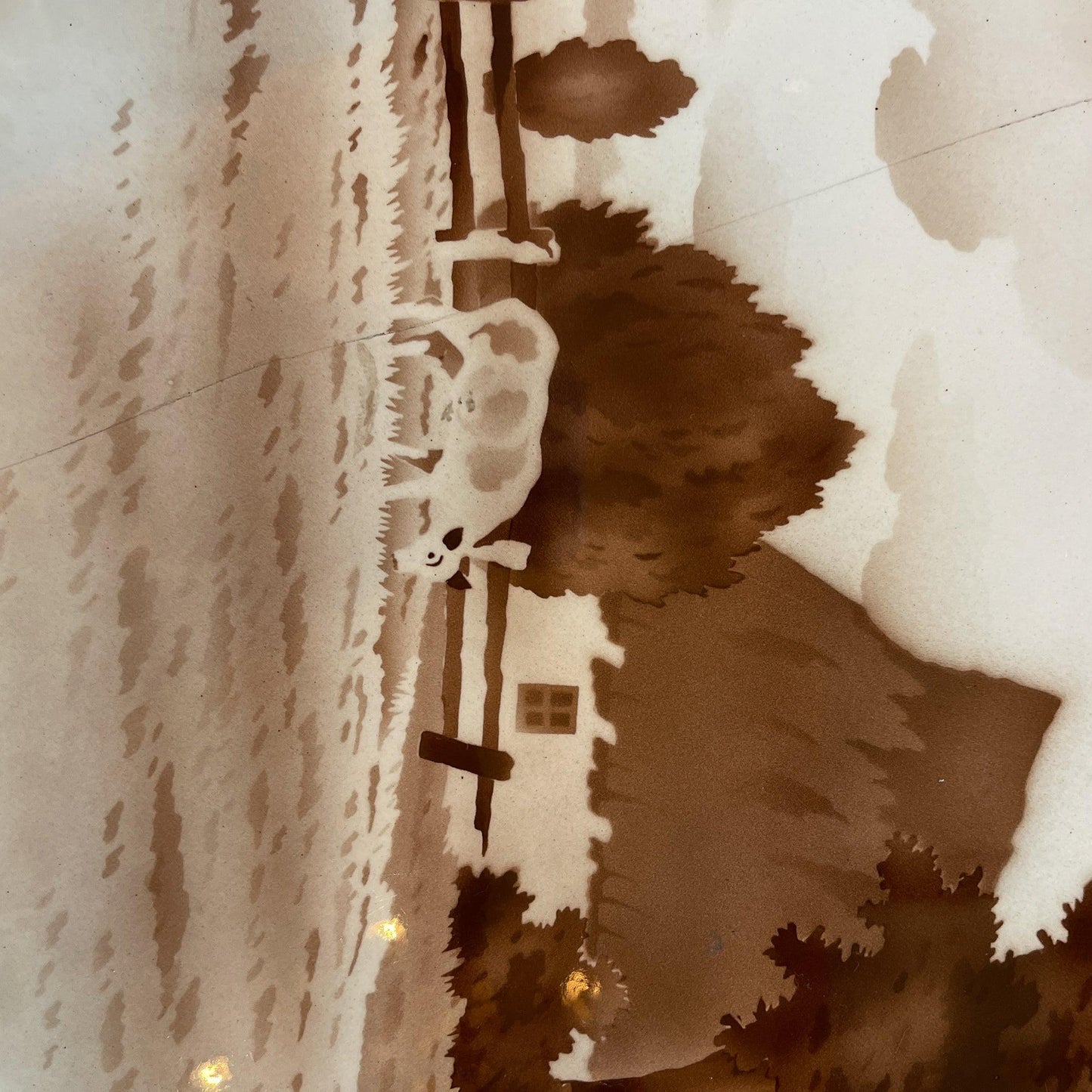 Dienblad van porselein met metaal - Bamestra Curiosa