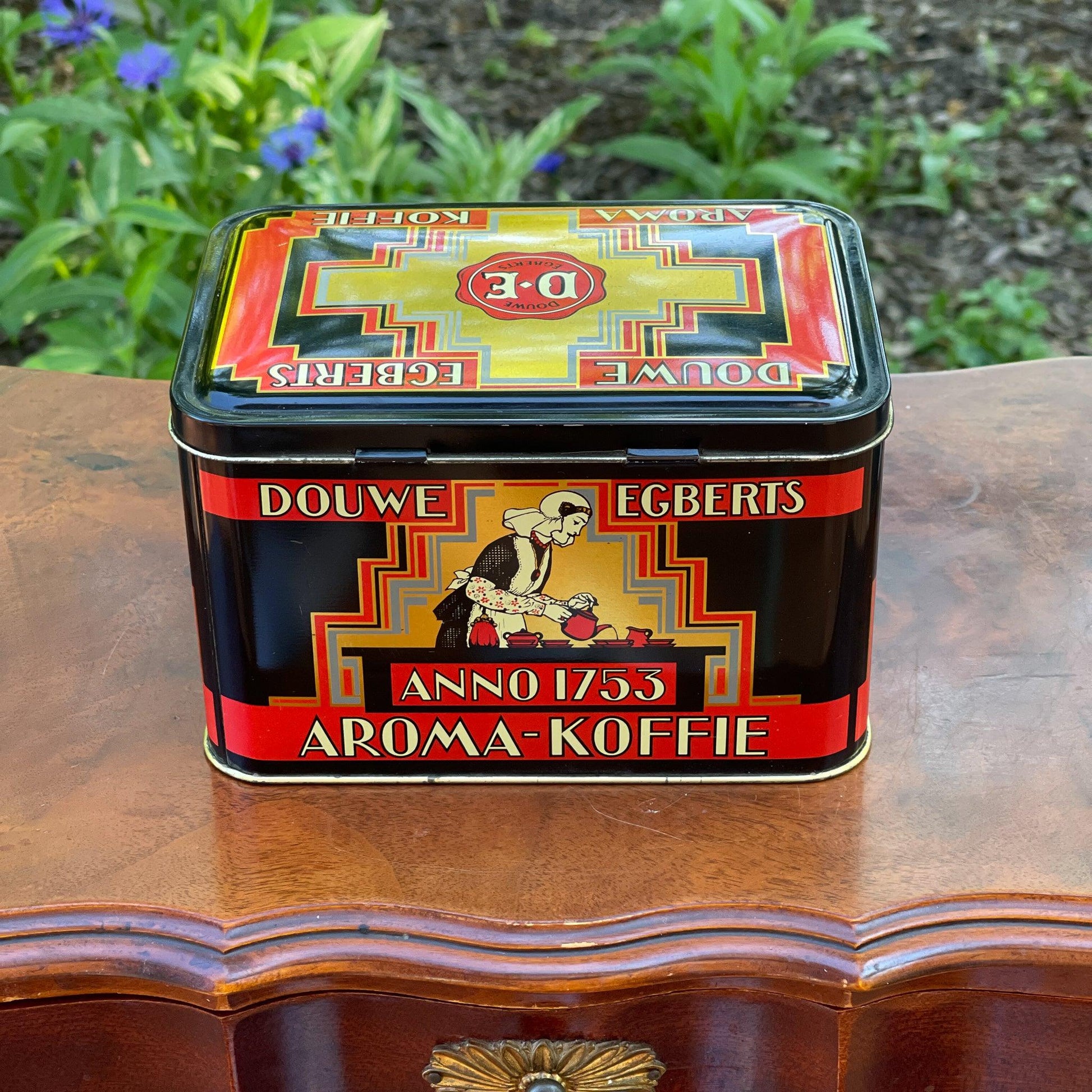 Douwe Egberts aroma koffie bewaarblik - Bamestra Curiosa