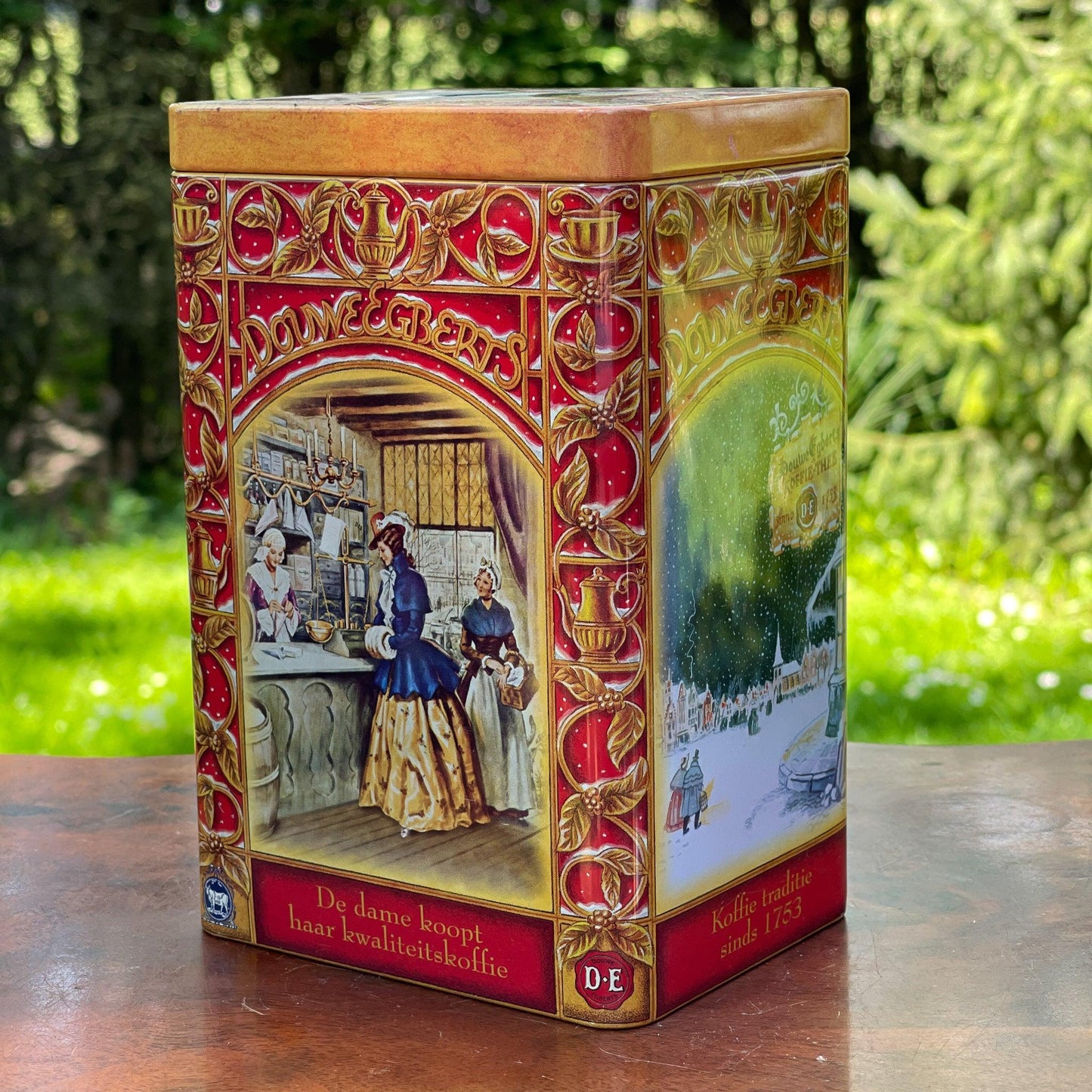 Douwe Egberts koffie bewaarblik - Bamestra Curiosa