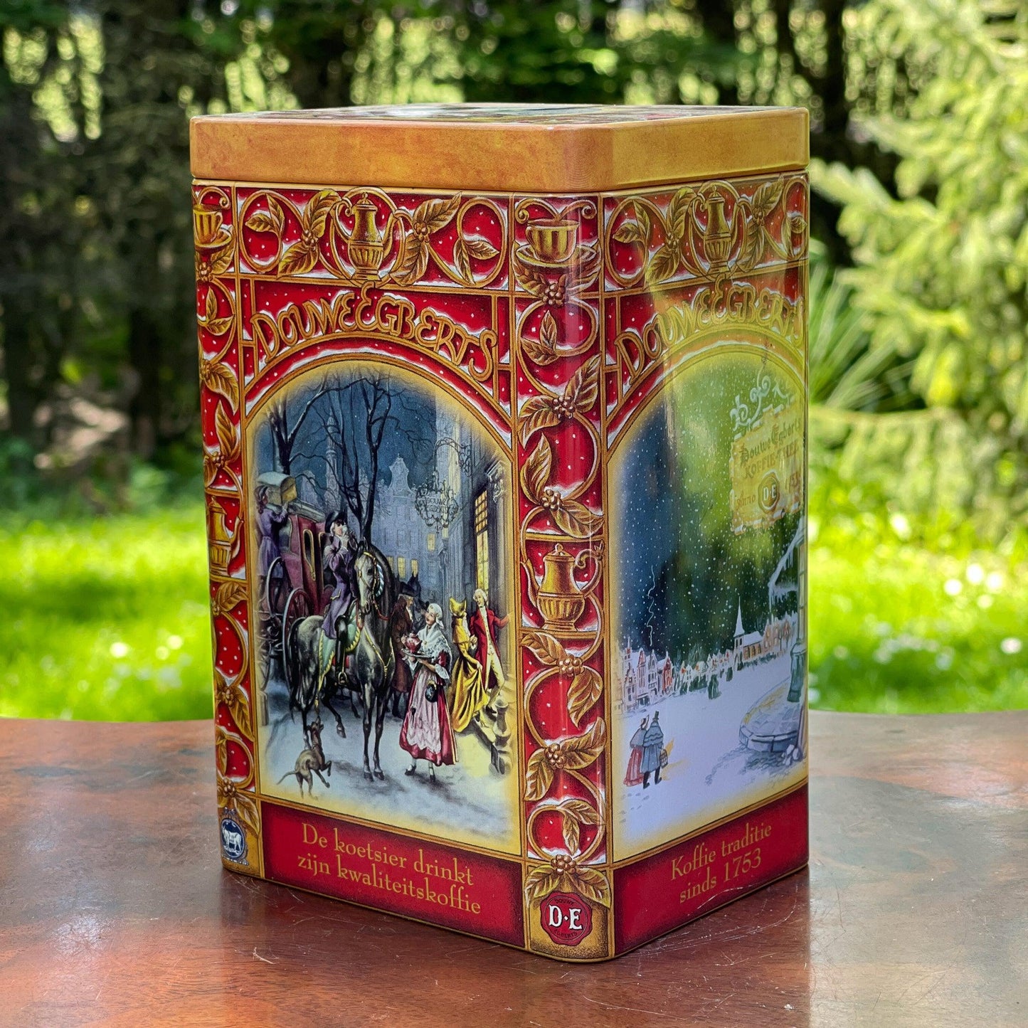 Douwe Egberts koffie bewaarblik - Bamestra Curiosa