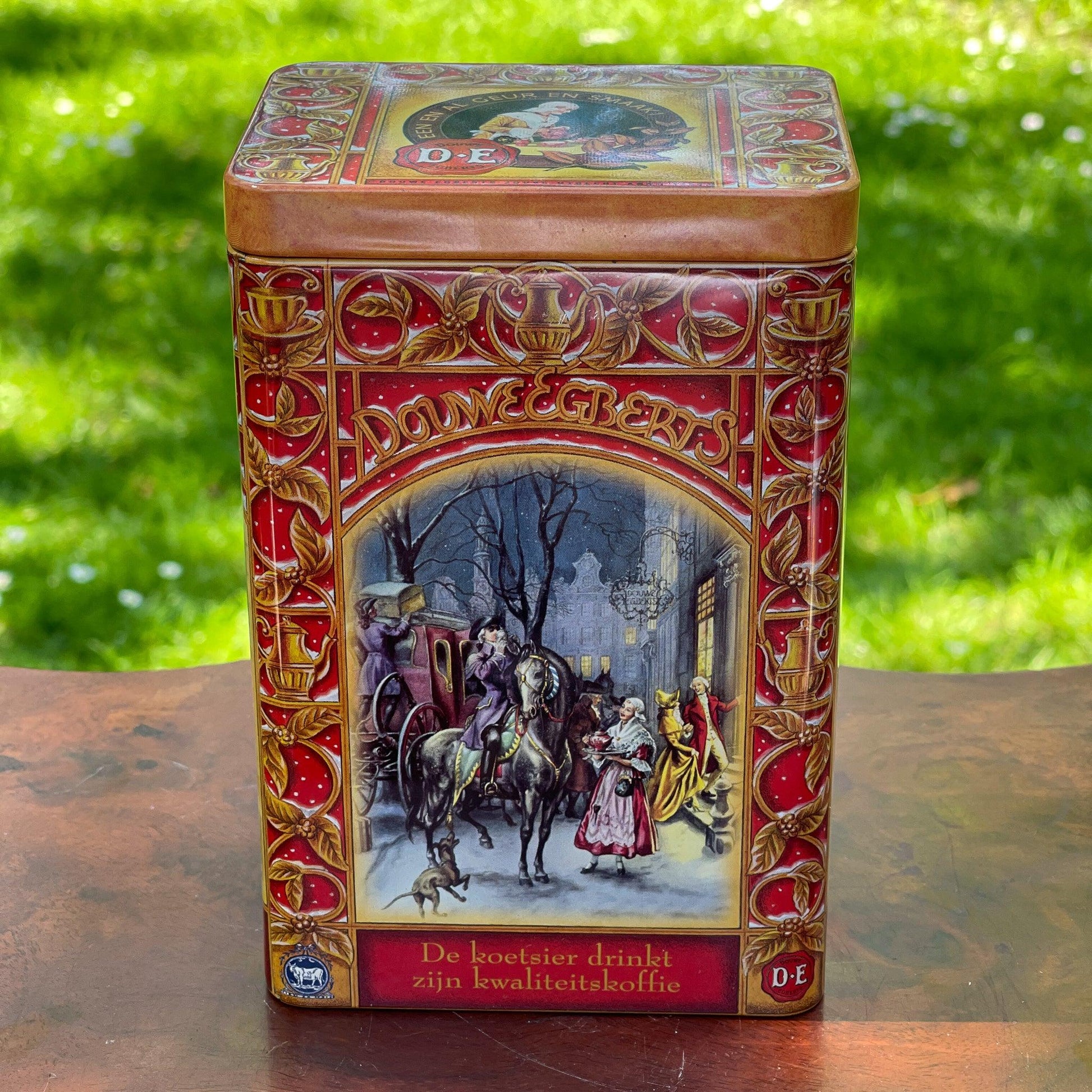 Douwe Egberts koffie bewaarblik - Bamestra Curiosa