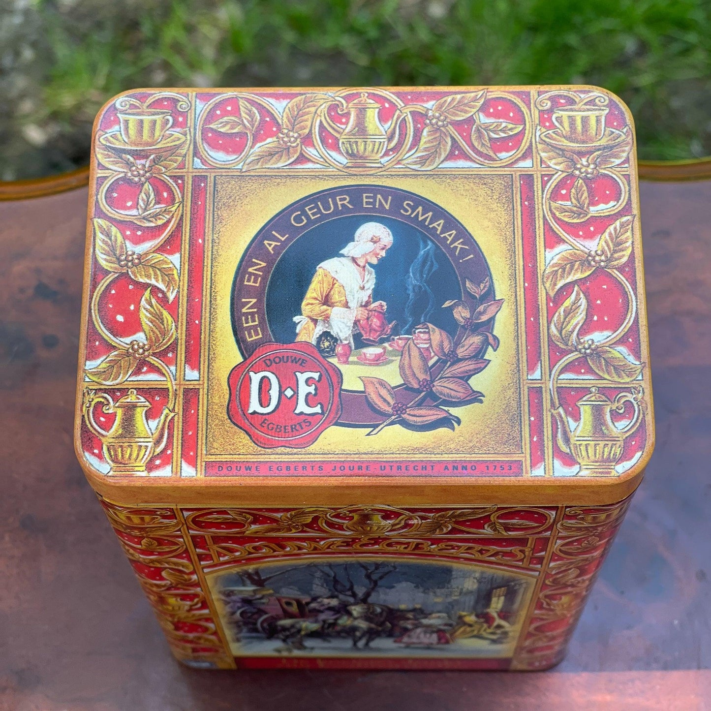 Douwe Egberts koffie bewaarblik - Bamestra Curiosa