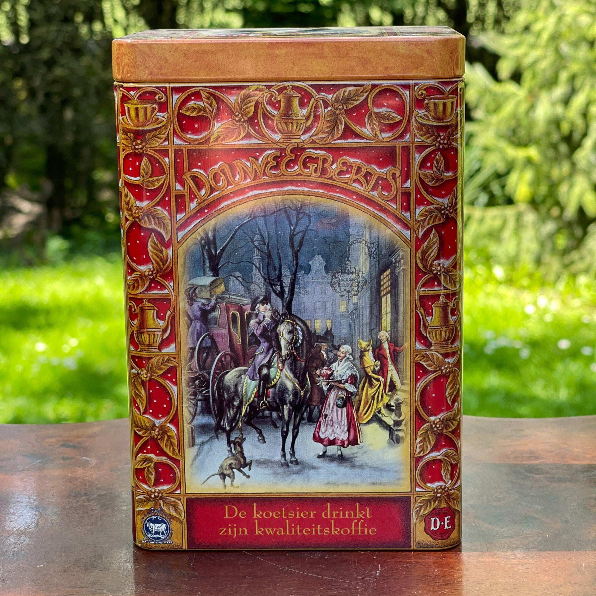 Douwe Egberts koffie bewaarblik - Bamestra Curiosa