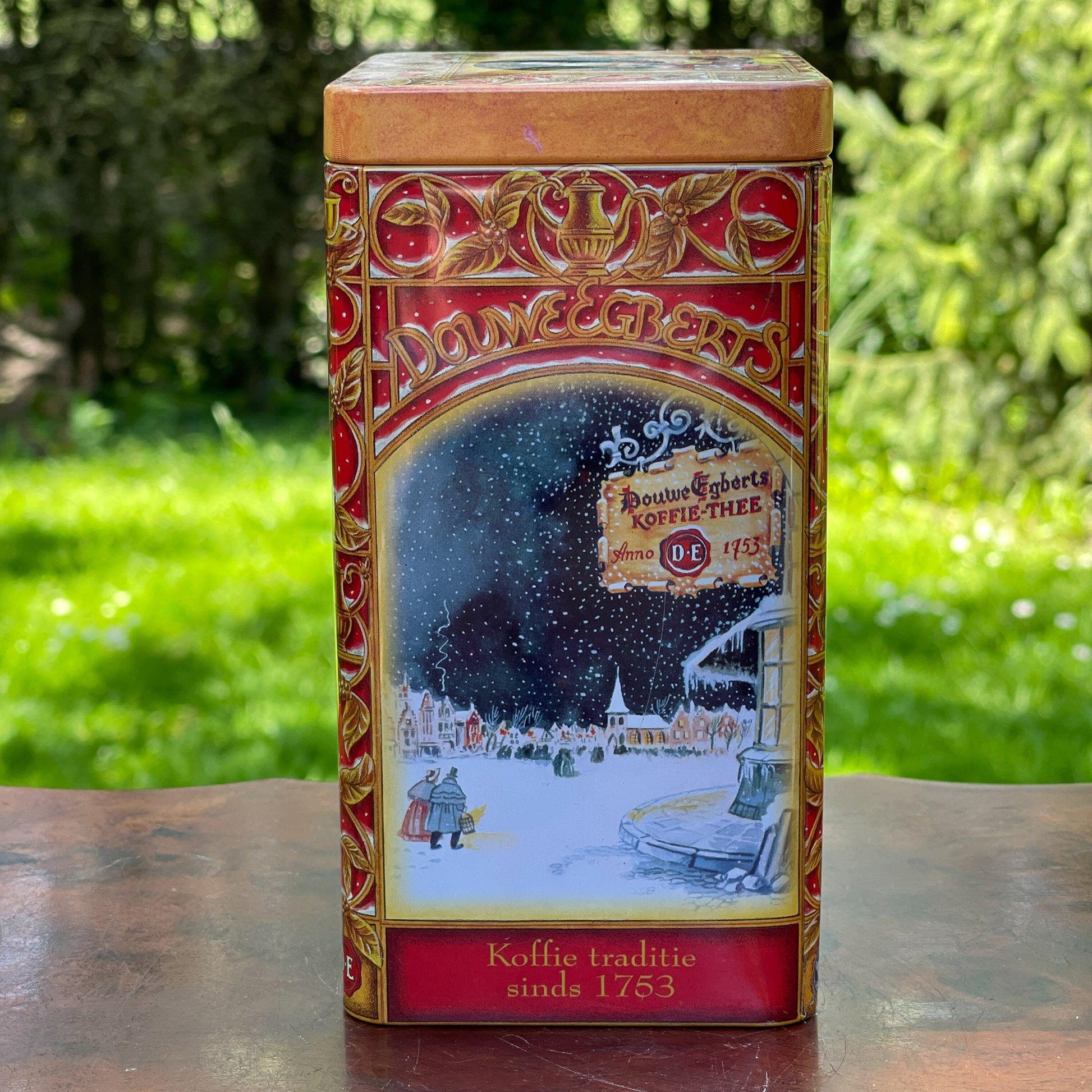 Douwe Egberts koffie bewaarblik - Bamestra Curiosa