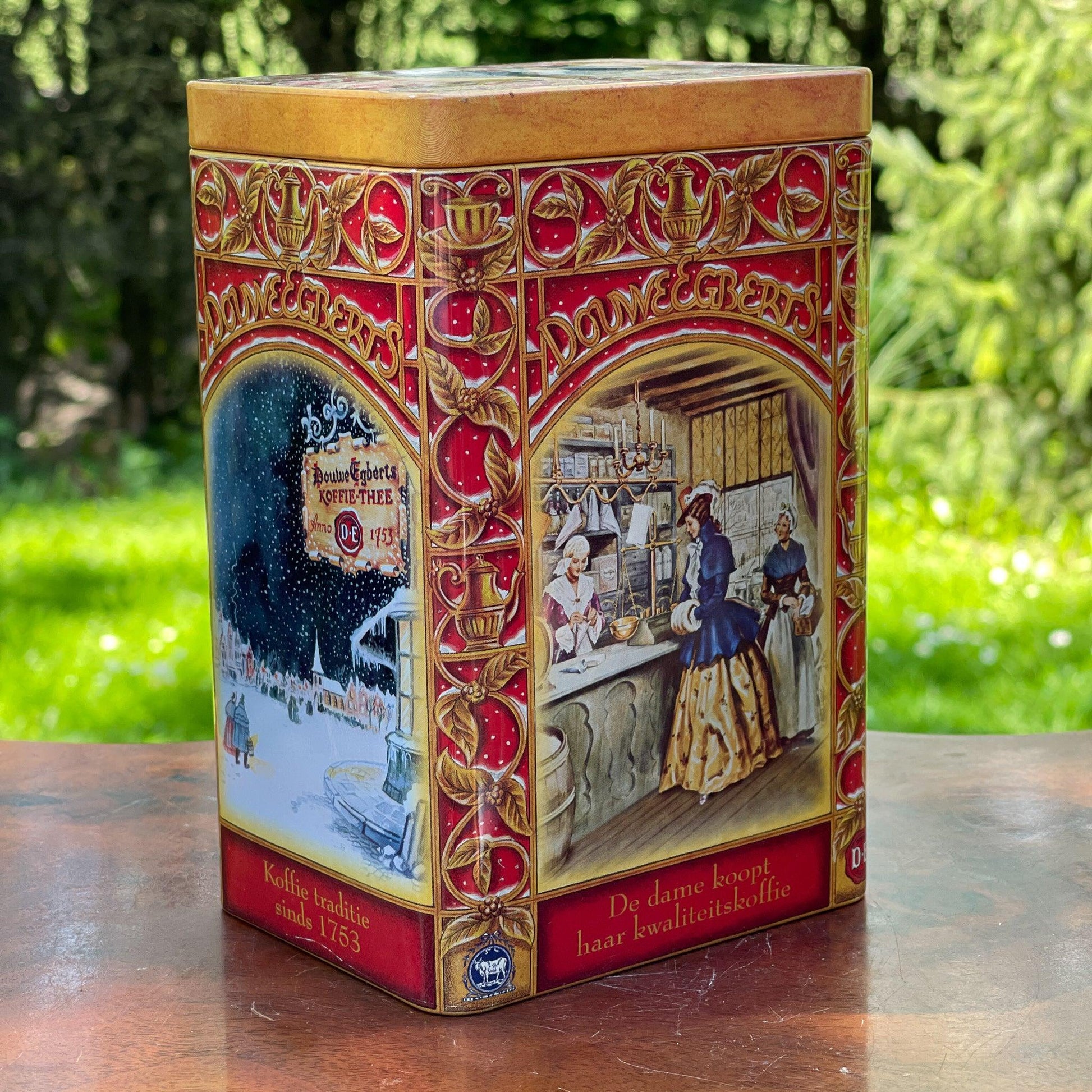Douwe Egberts koffie bewaarblik - Bamestra Curiosa