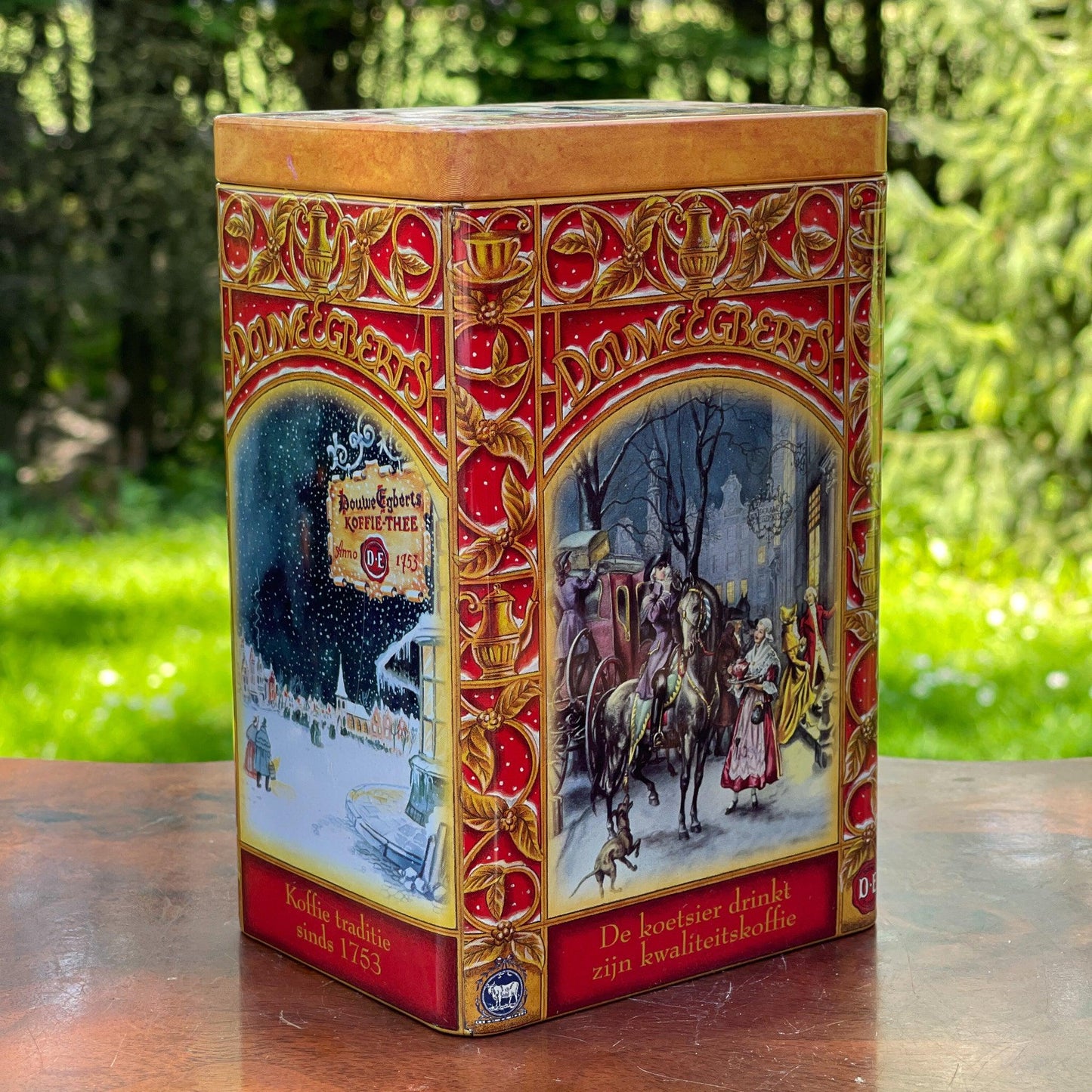 Douwe Egberts koffie bewaarblik - Bamestra Curiosa