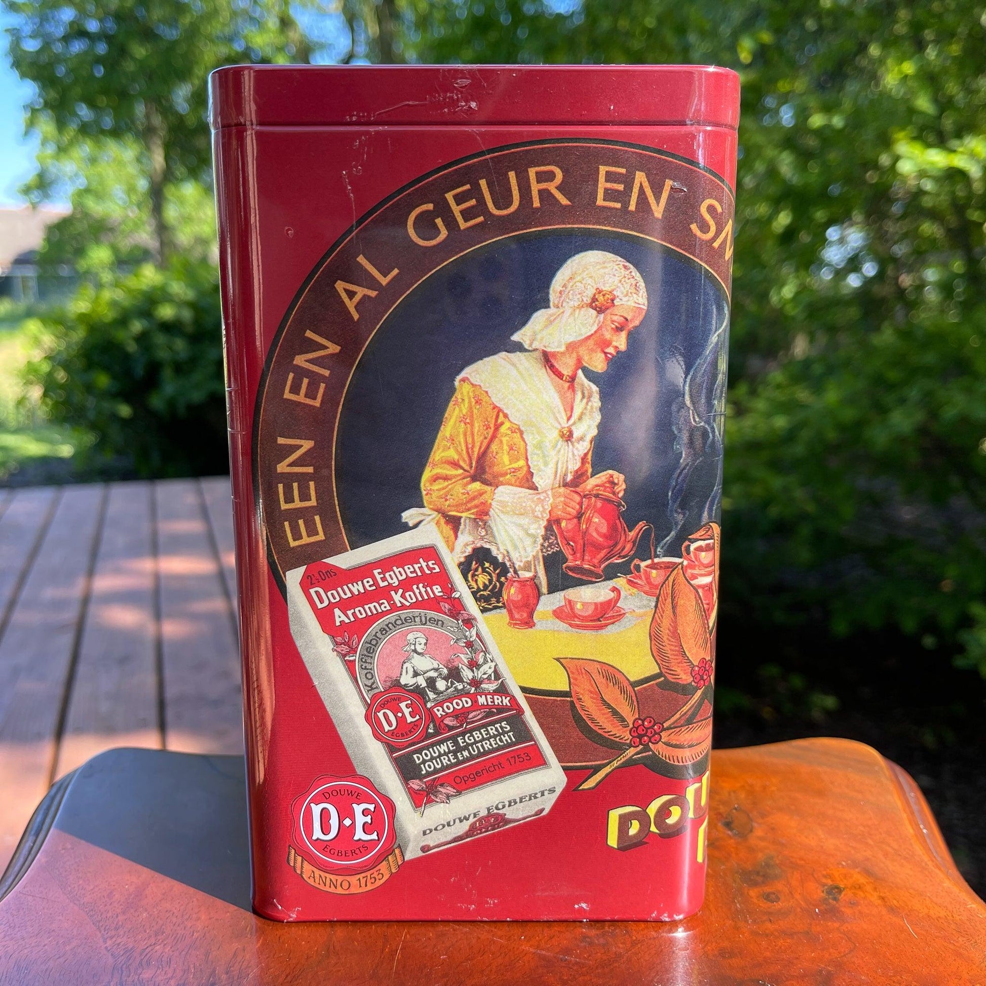 Douwe Egberts koffie bewaarblik (nieuw) - Bamestra Curiosa