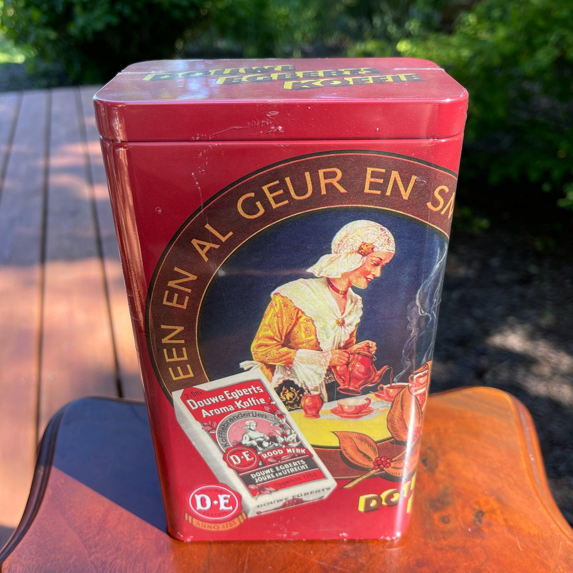 Douwe Egberts koffie bewaarblik (nieuw) - Bamestra Curiosa