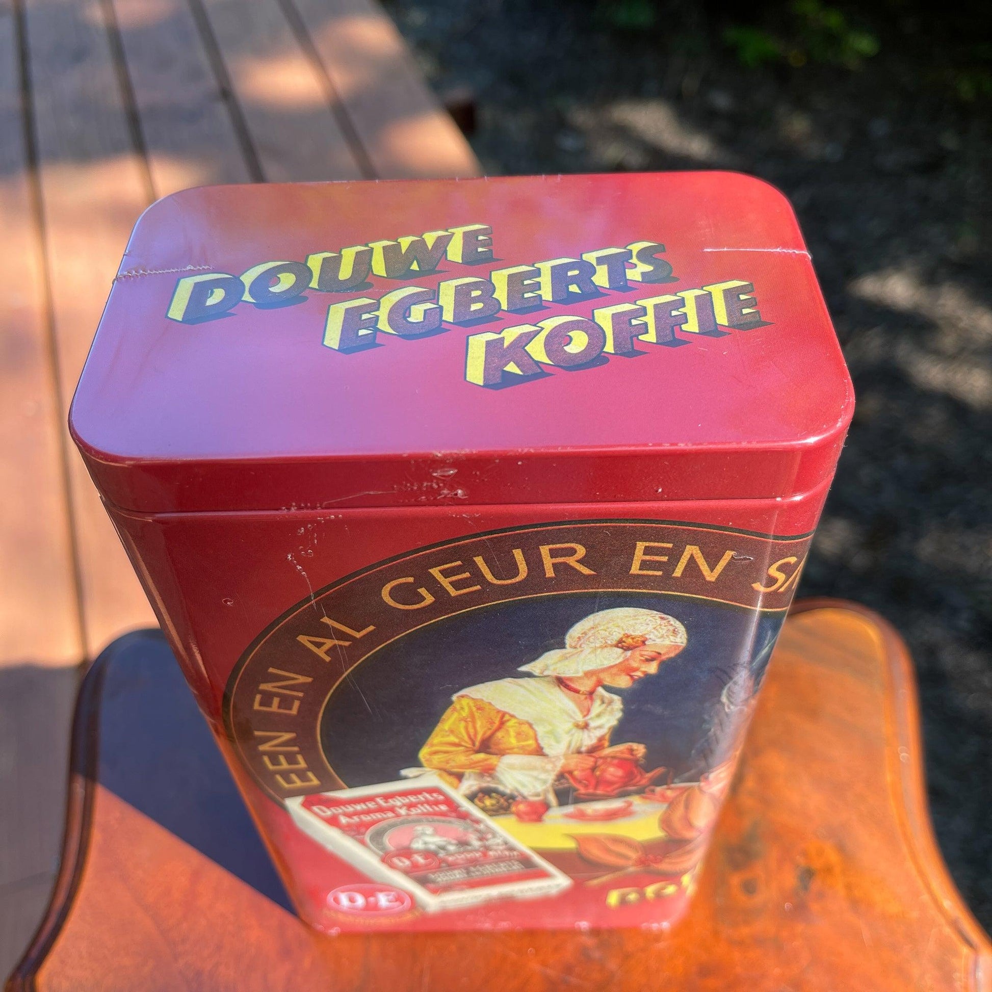 Douwe Egberts koffie bewaarblik (nieuw) - Bamestra Curiosa
