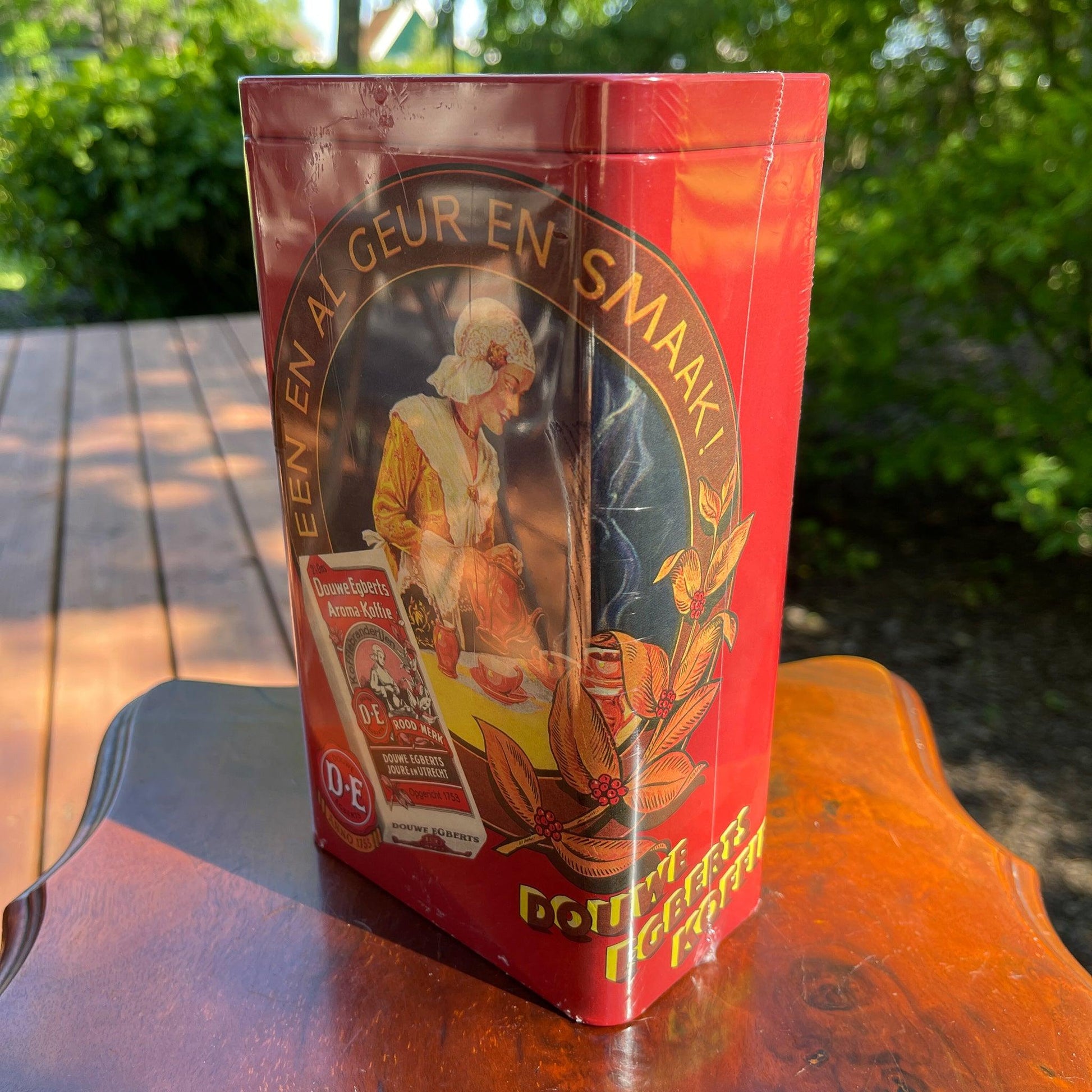 Douwe Egberts koffie bewaarblik (nieuw) - Bamestra Curiosa