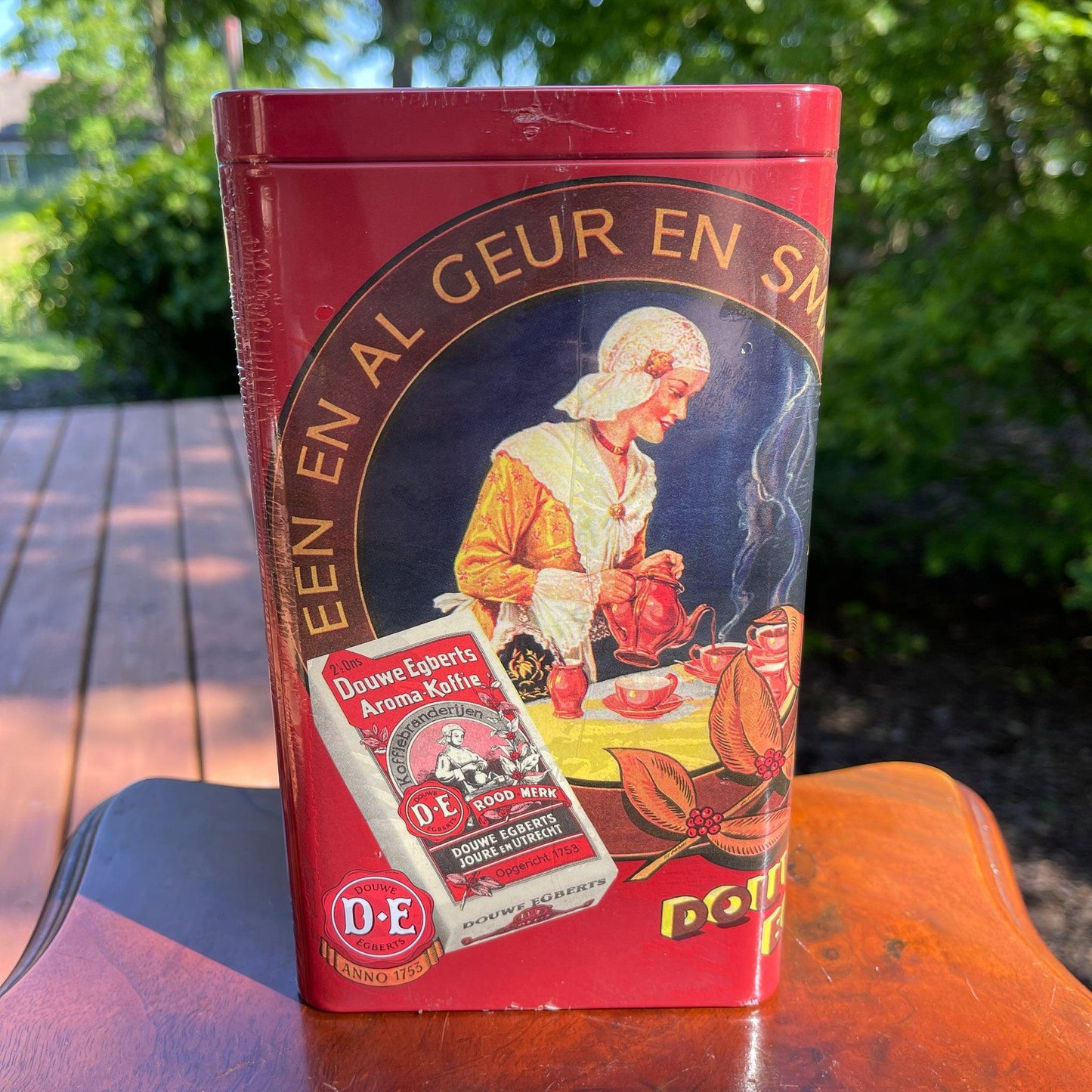 Douwe Egberts koffie bewaarblik (nieuw) - Bamestra Curiosa