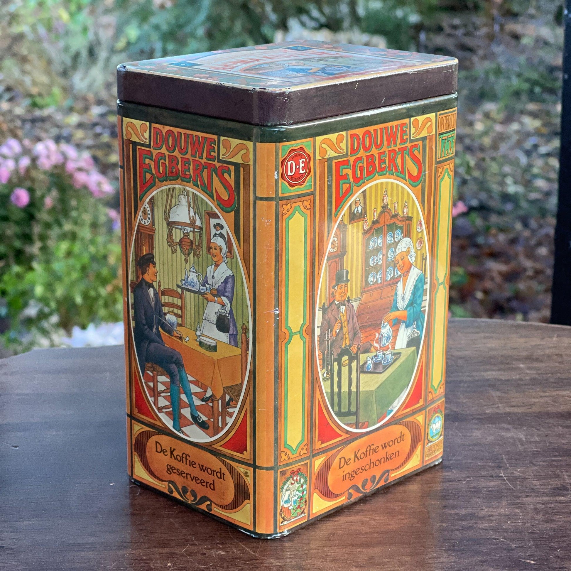 Douwe Egberts koffie blik - Bamestra Curiosa