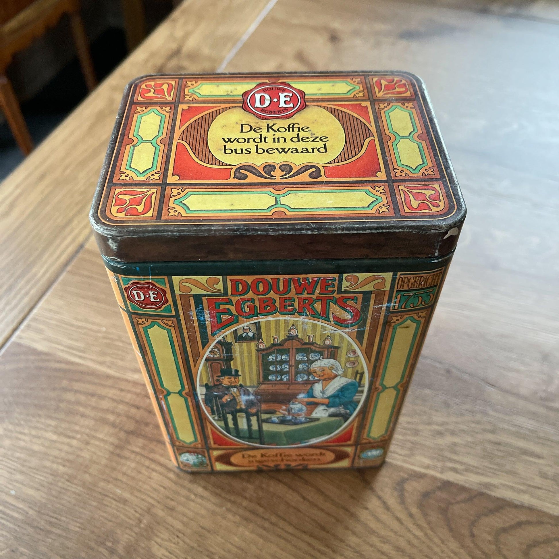 Douwe Egberts koffie blik - Bamestra Curiosa