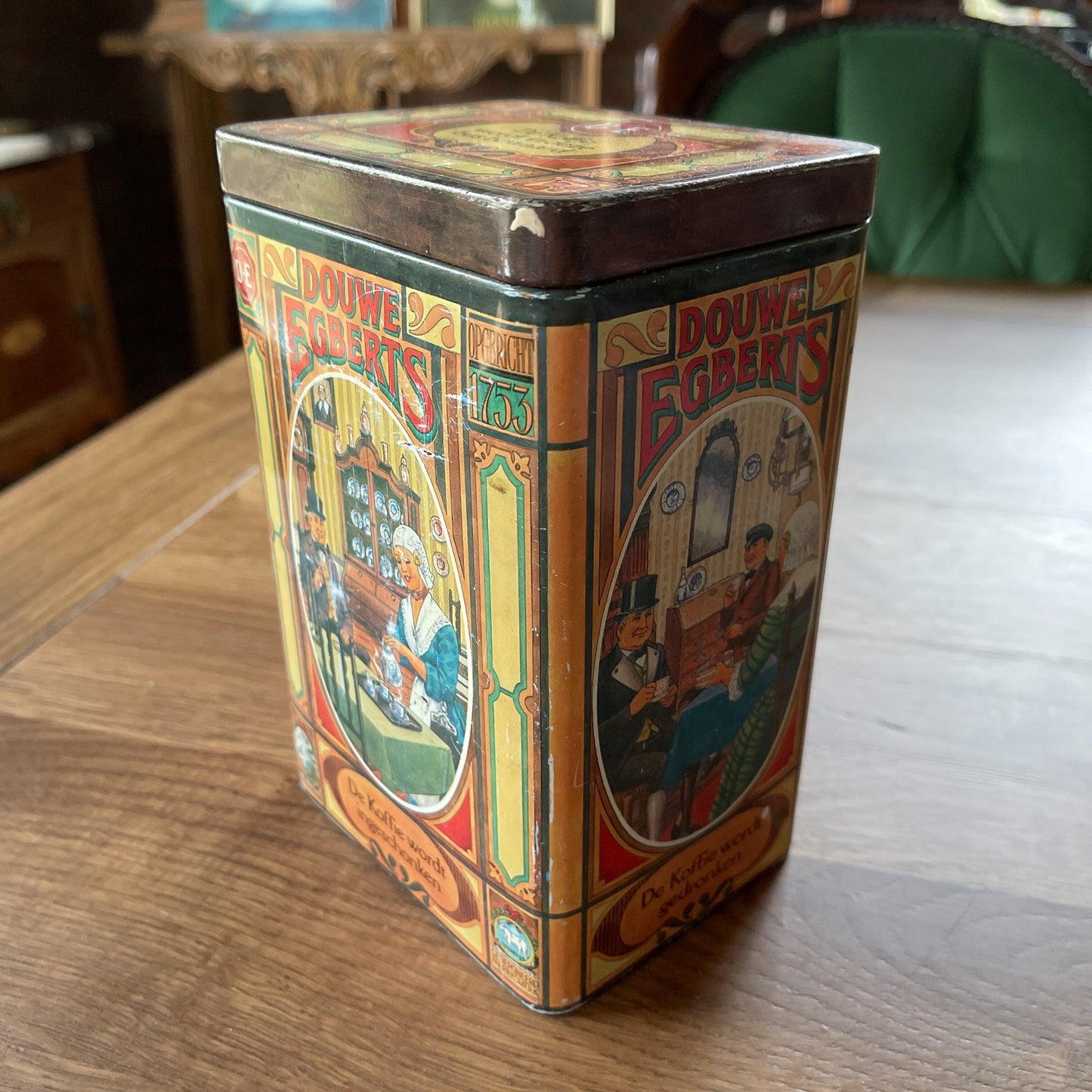 Douwe Egberts koffie blik - Bamestra Curiosa