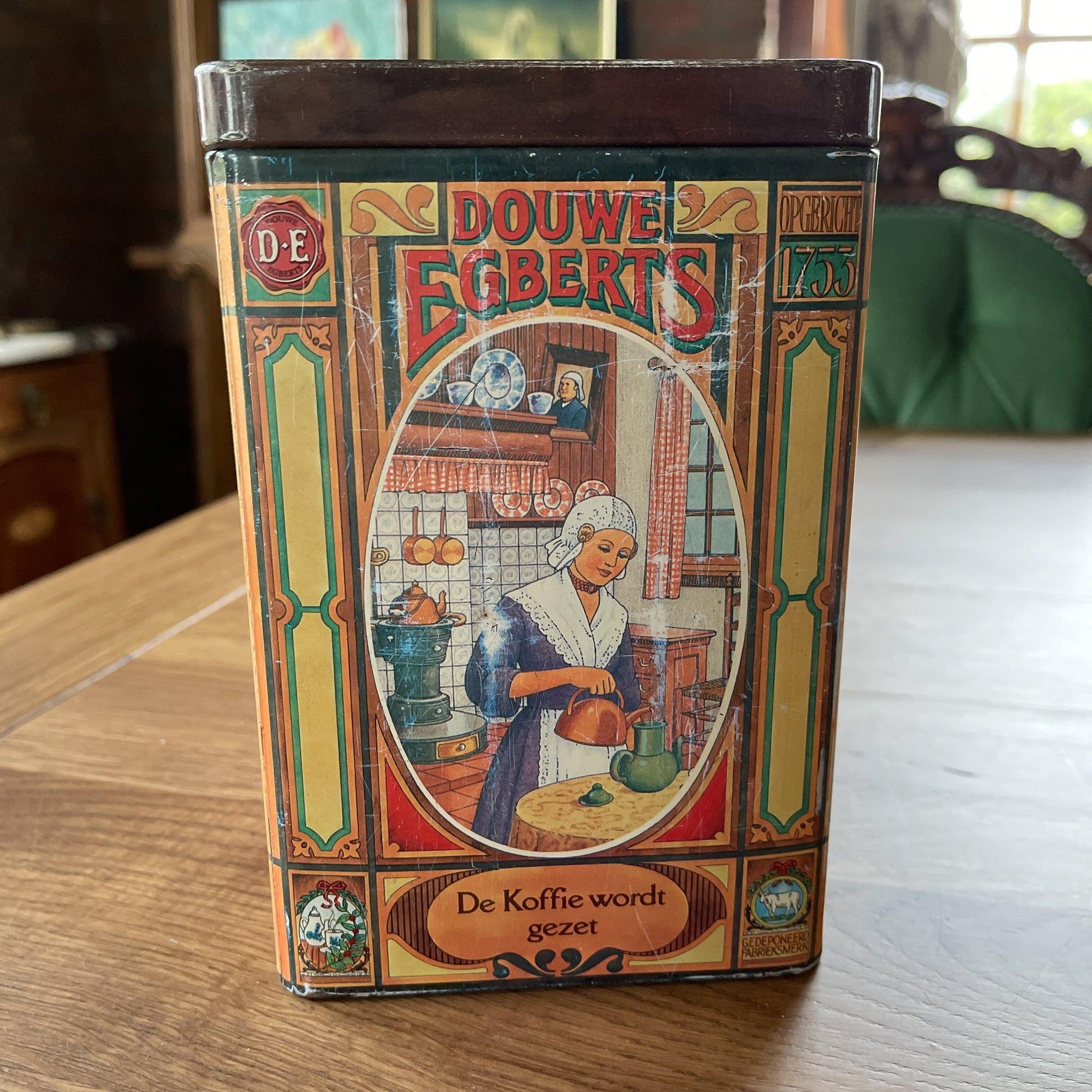 Douwe Egberts koffie blik - Bamestra Curiosa