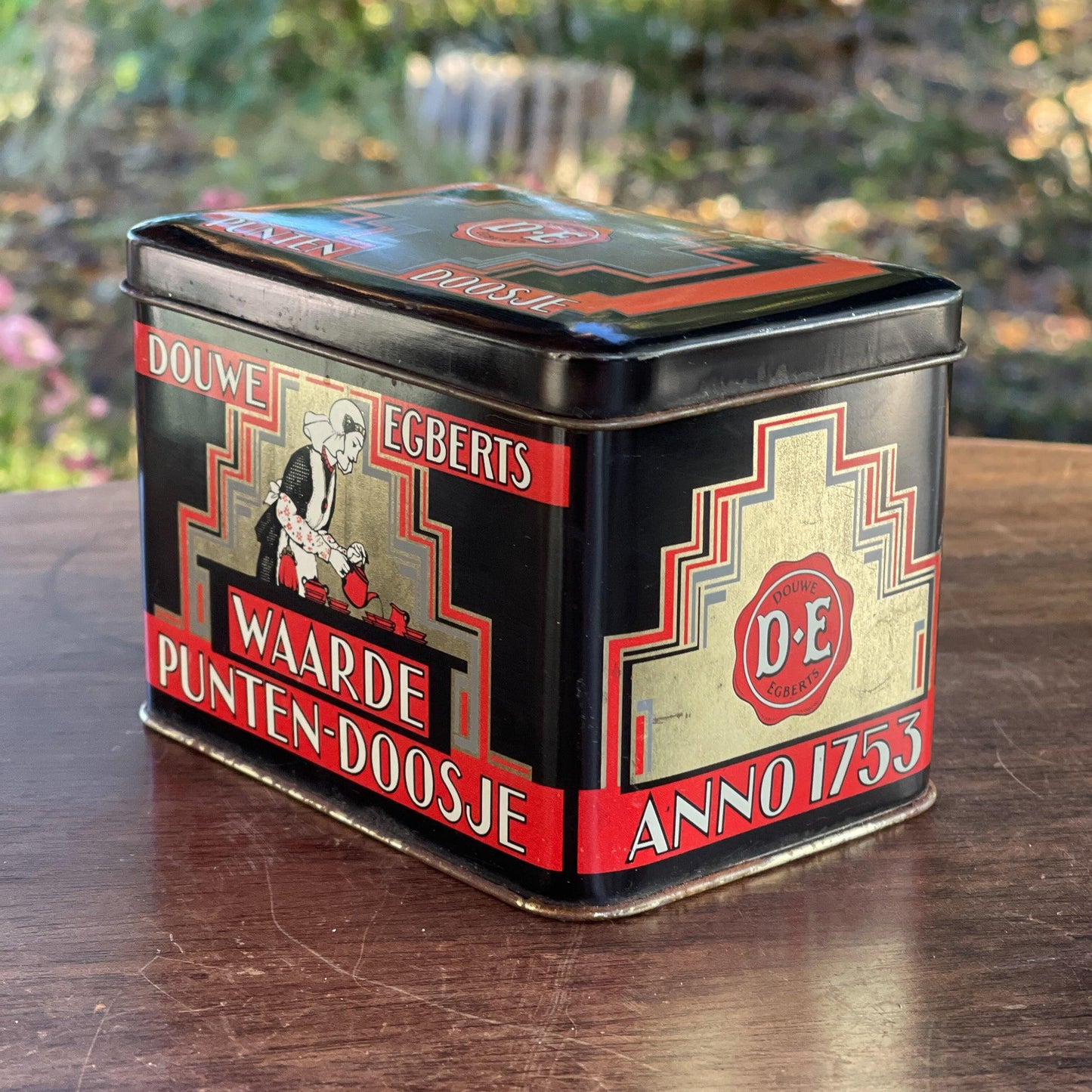 Douwe Egberts waardepunten doosje blik - Bamestra Curiosa