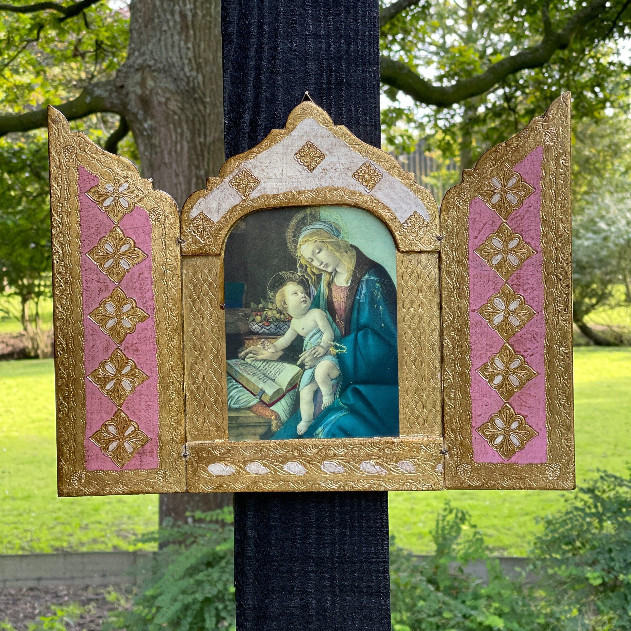 Drieluik Icoon Madonna van het Boek - Sandro Botticelli - The Collectionist