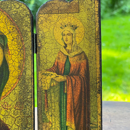 Drieluik Icoon met afbeelding van Maria - Bamestra Curiosa