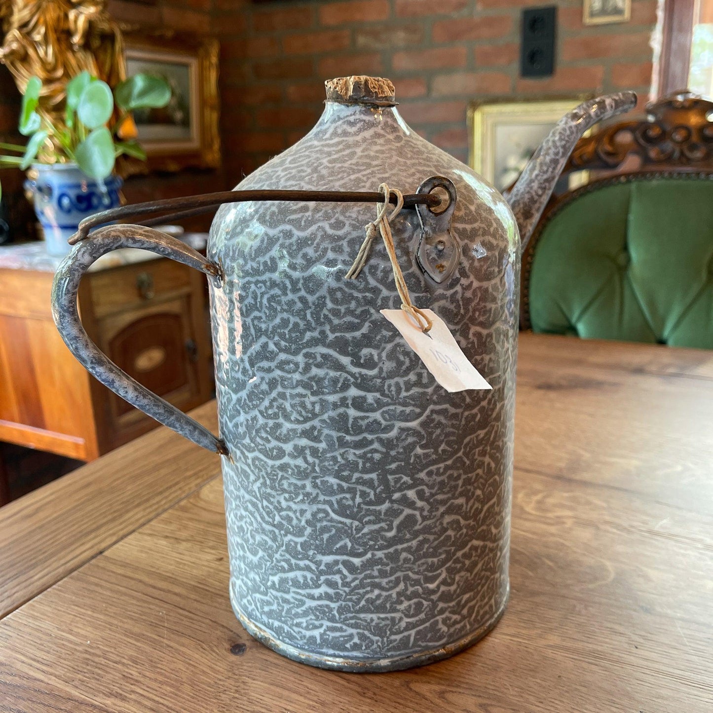 Emaille 3 liter petroleumkan - Bamestra Curiosa