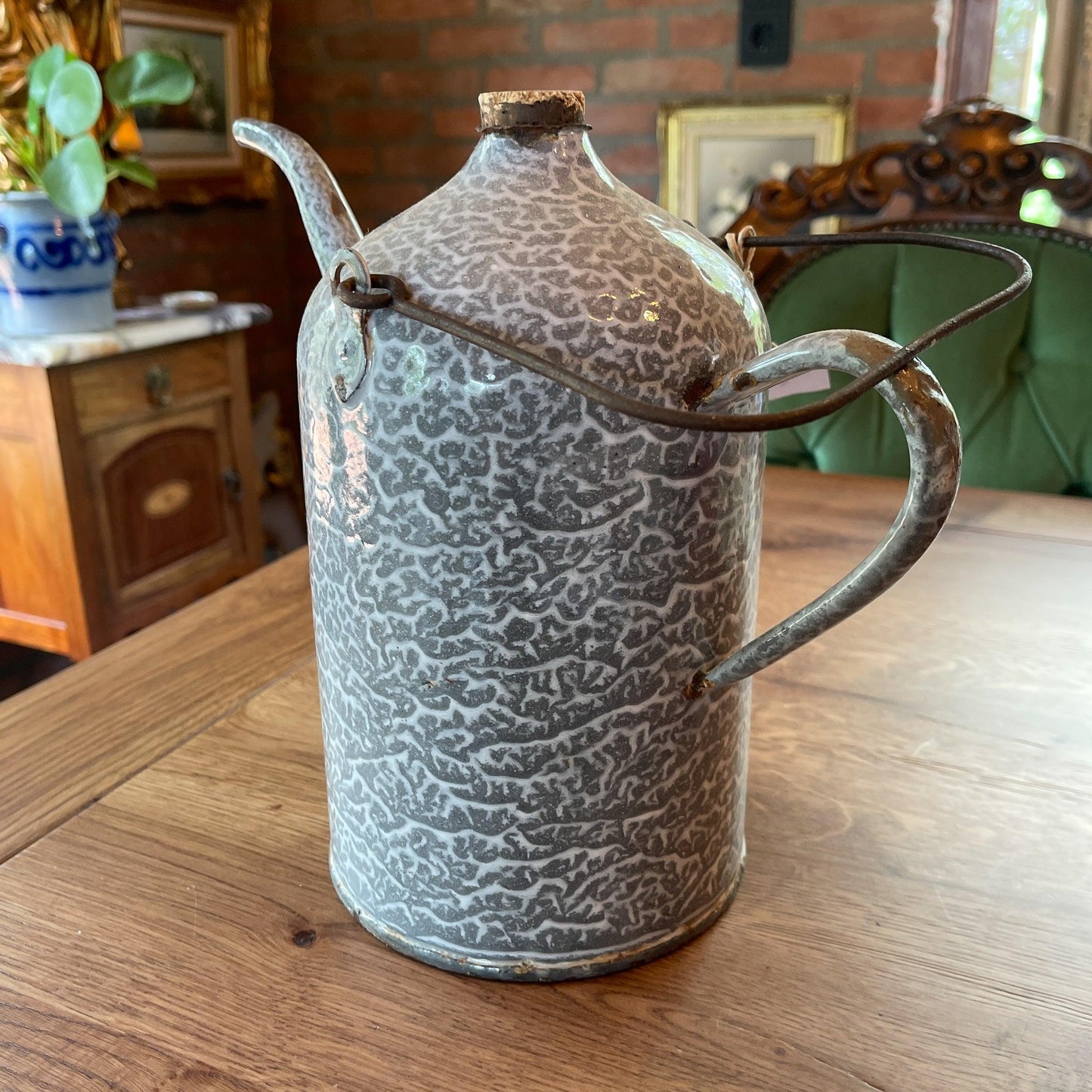 Emaille 3 liter petroleumkan - Bamestra Curiosa