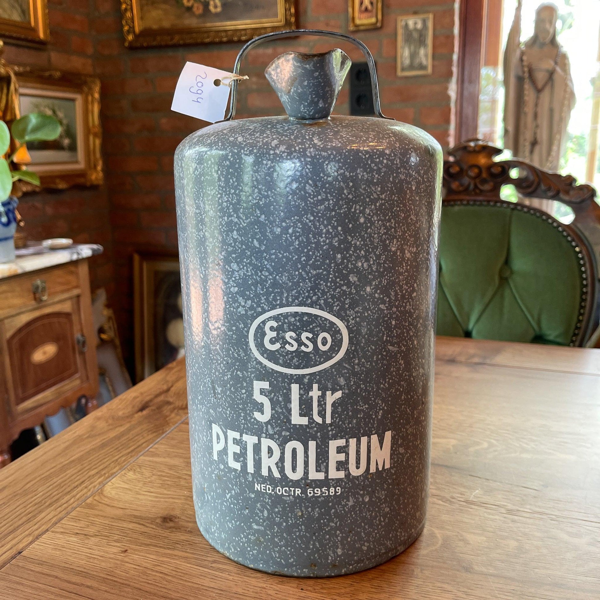 Emaille 5 liter Esso petroleumkan - Bamestra Curiosa